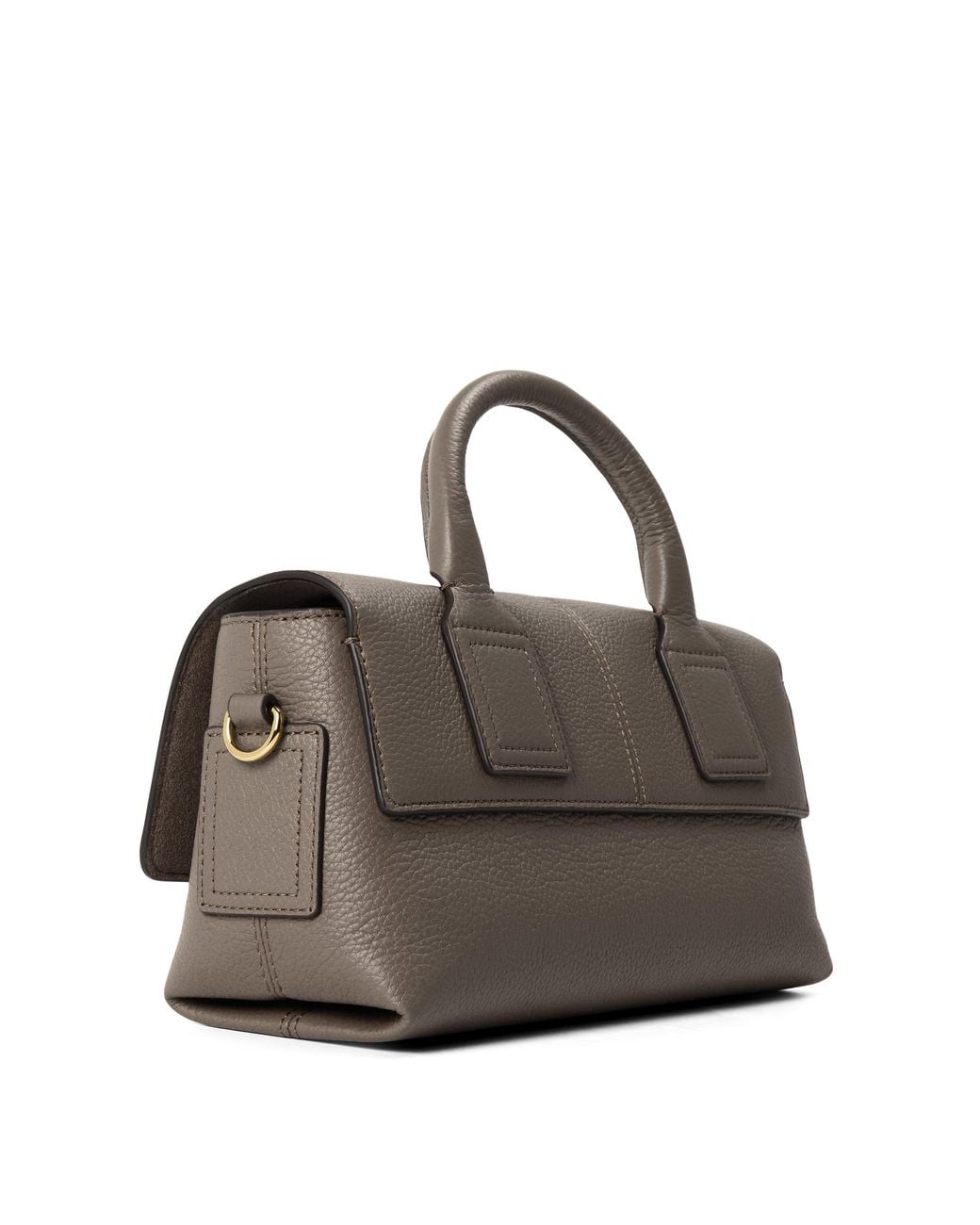 Mulberry Brown Convertible Leather Top-Handle Bag