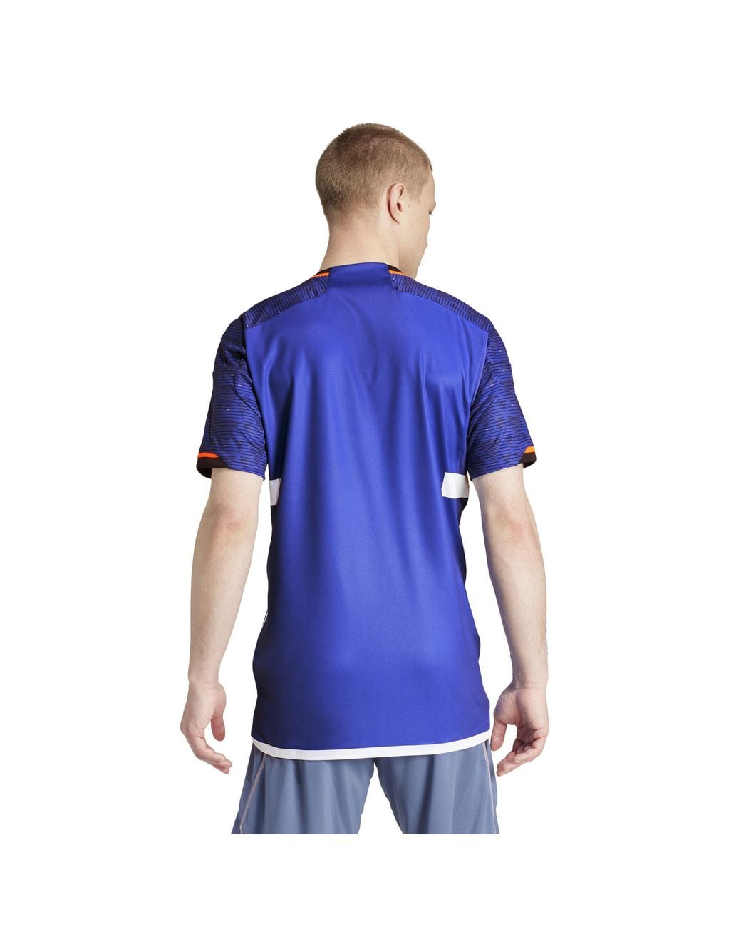 Adidas Blue F Hb Jersey Gym Top for men