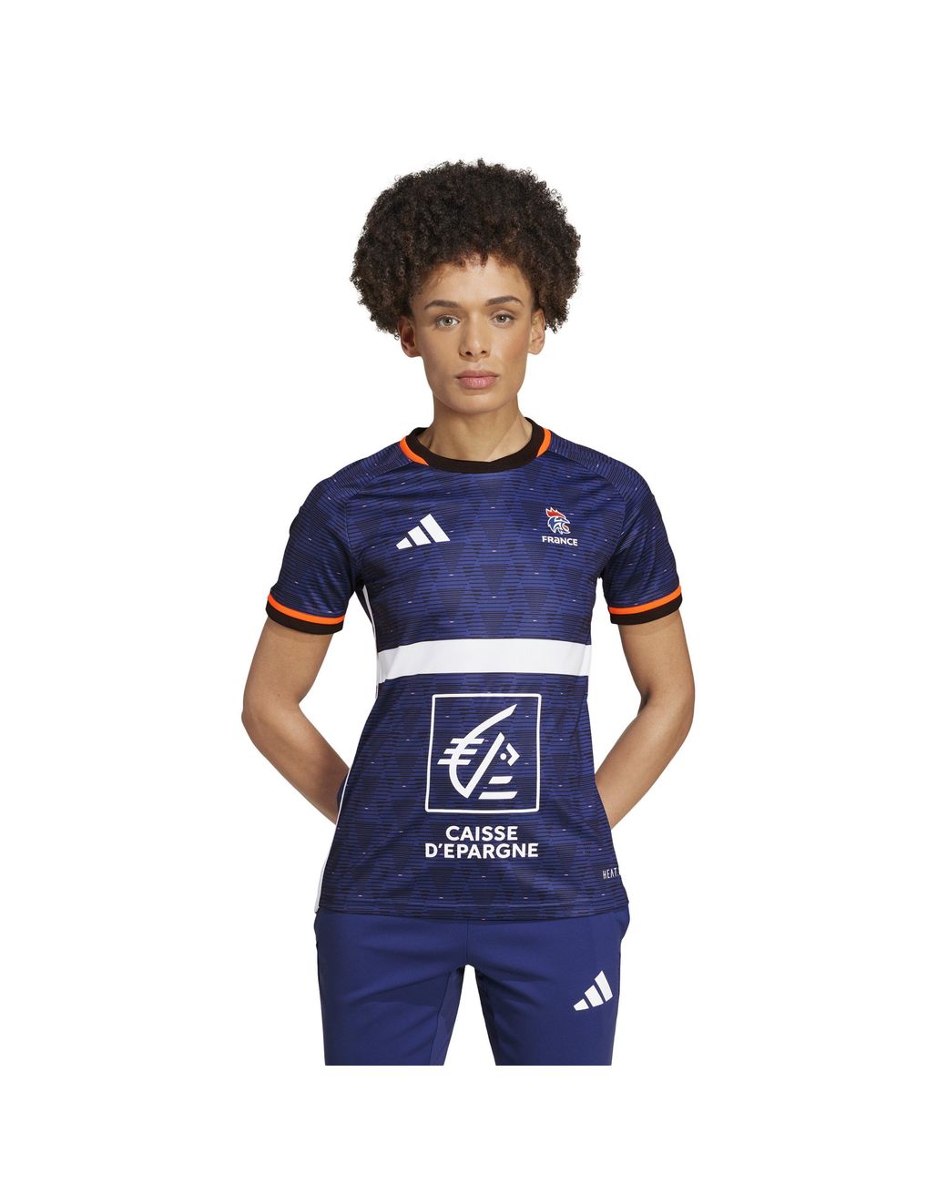 Adidas Blue F Hb Jersey W Gym Top