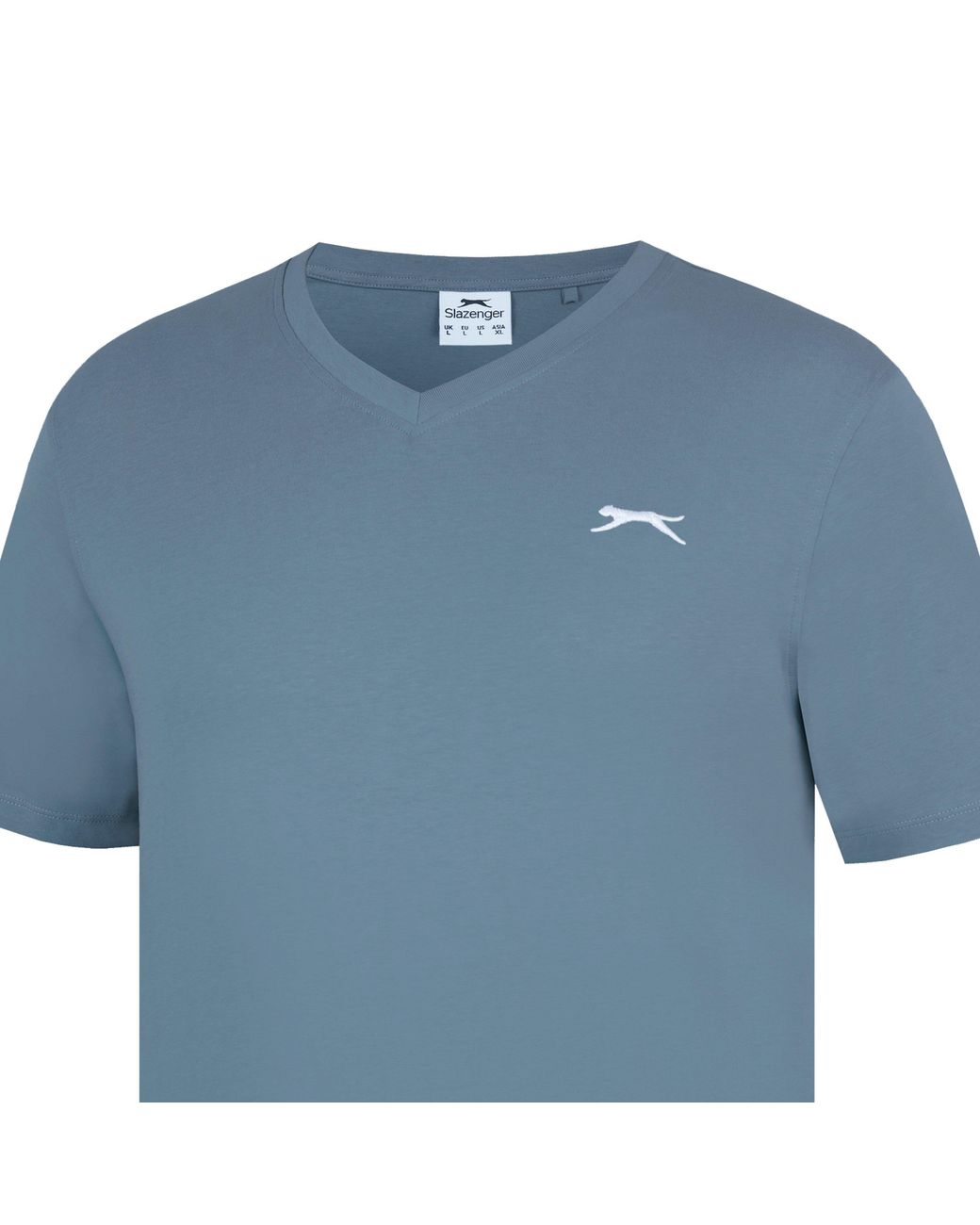 Slazenger 1881 Blue V Neck T Shirt for men