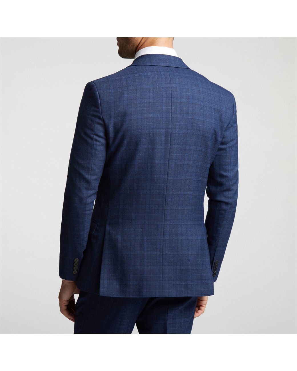 Ted Baker Blue Hoyle Check Slim Fit Suit Jacket for men
