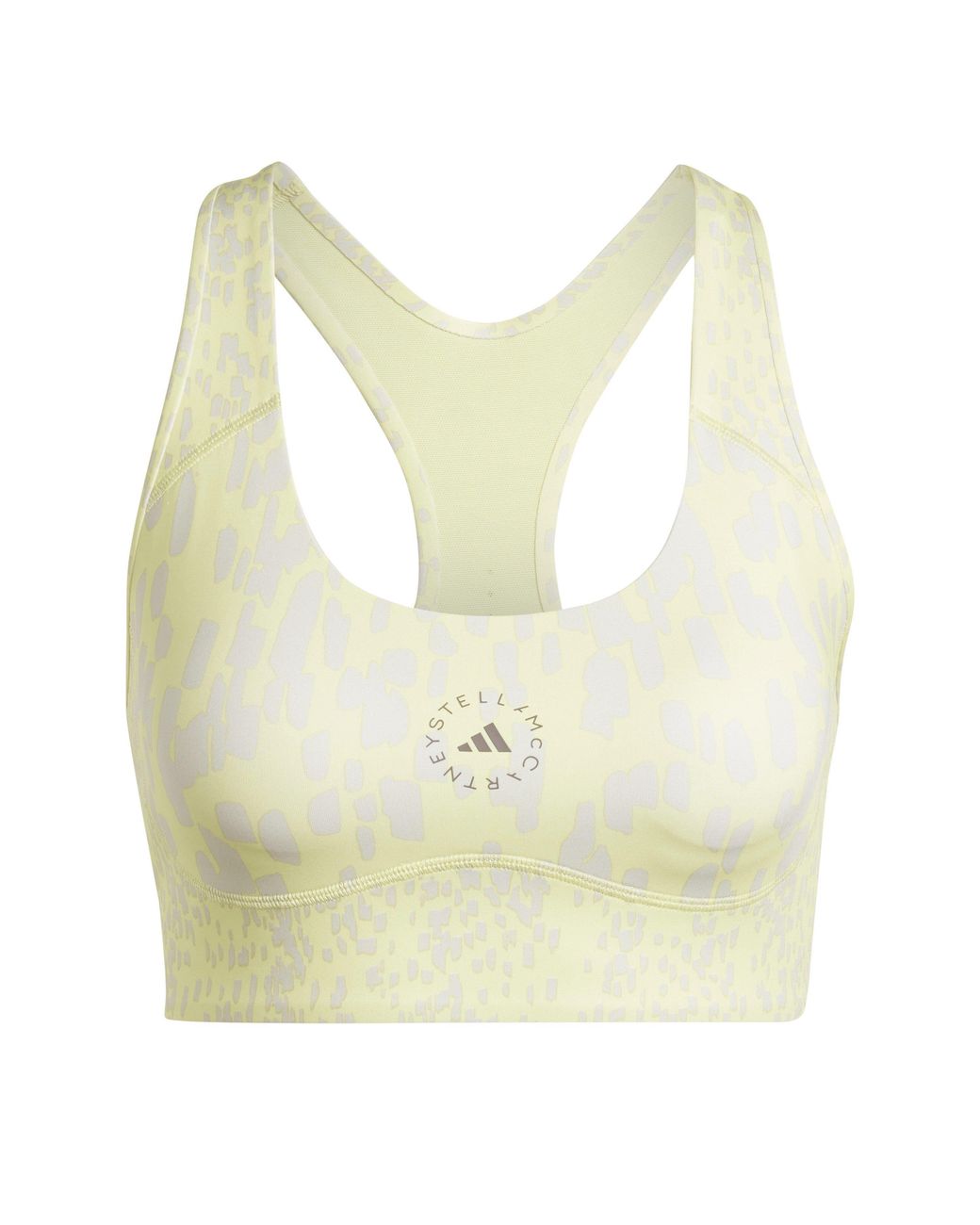 Adidas Yellow Non Wired Medium Impact Sports Bra
