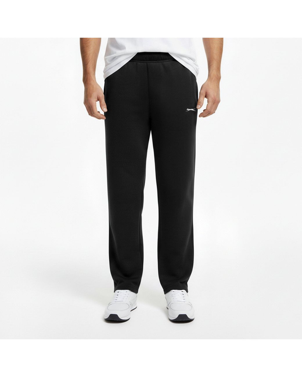 Slazenger 1881 Black Open Hem Fleece Pants for men