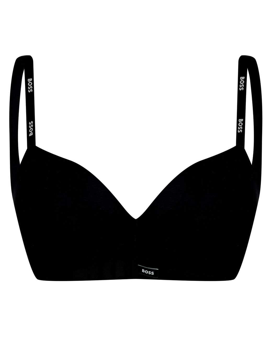 Boss Black Underwired Padded Bra With Adjustable Branded Straps