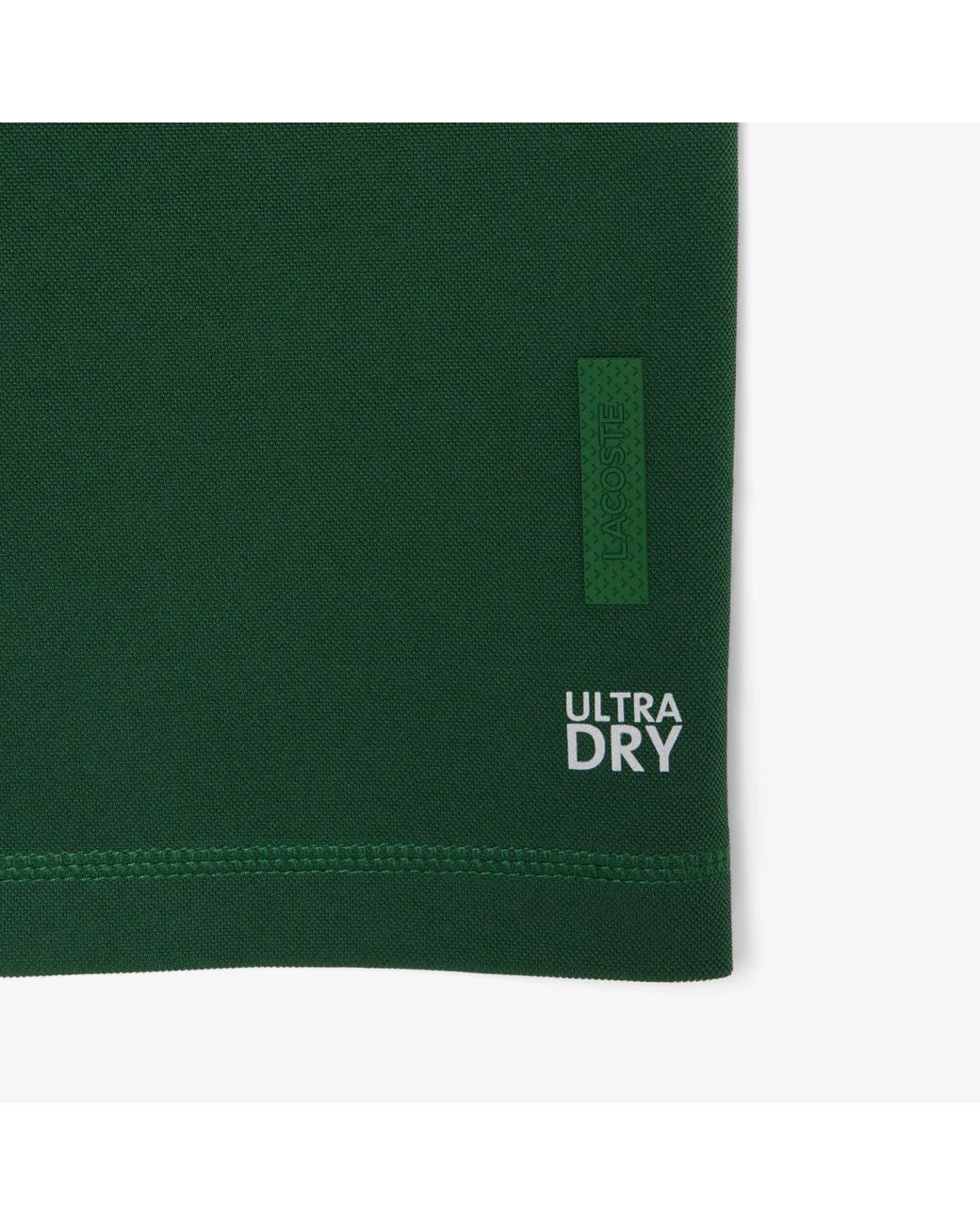 Lacoste Green Short Sleeve Performance Polo Shirt for men