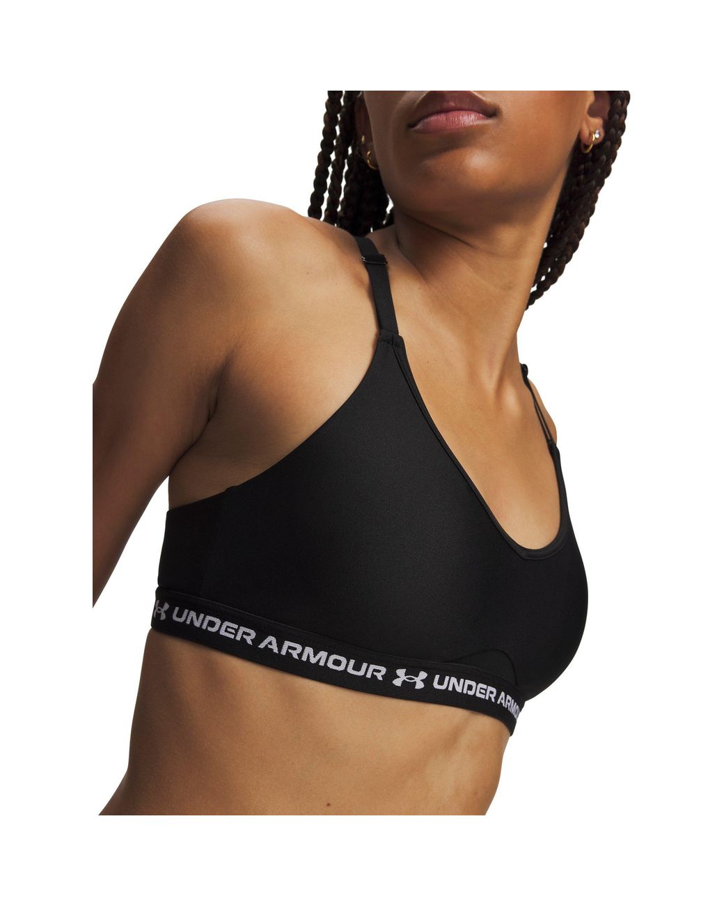 Under Armour Black Crossback Low Strappy Sports Bra Ultimate