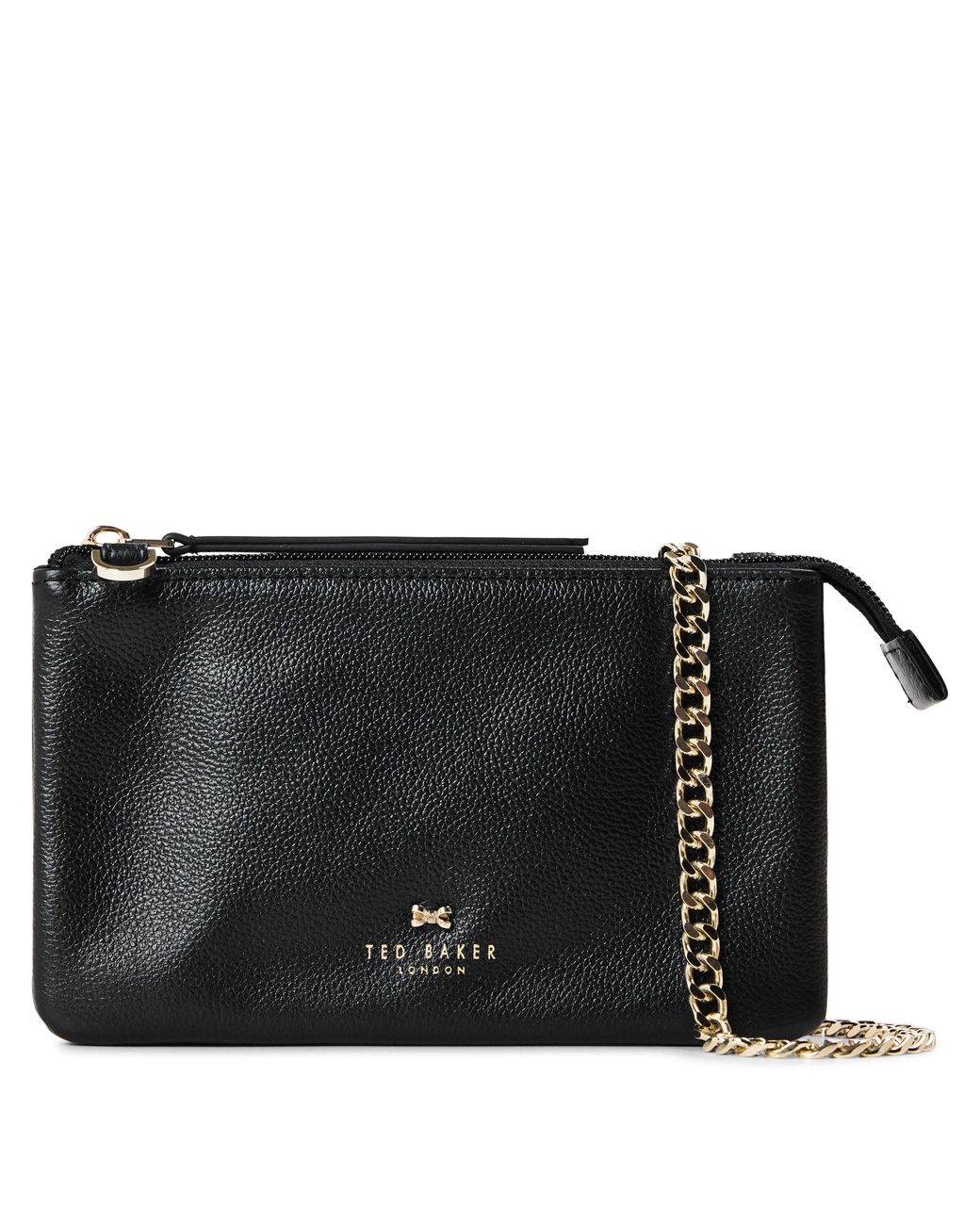 Ted Baker Black Mini Leather Crossbody Bag