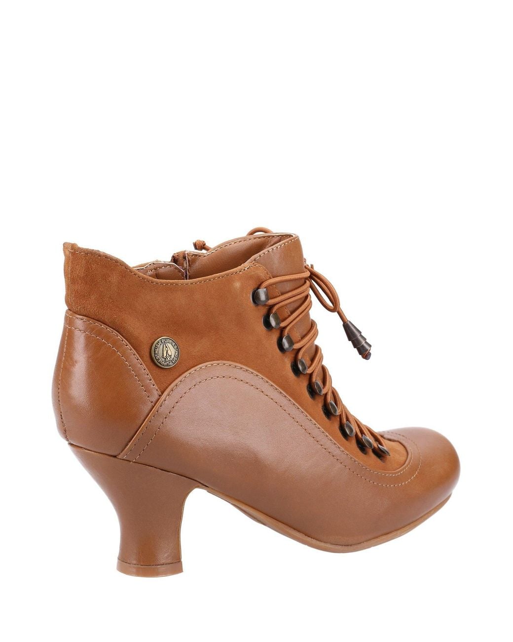 Hush Puppies Brown Vivianna Leather Ankle Boots