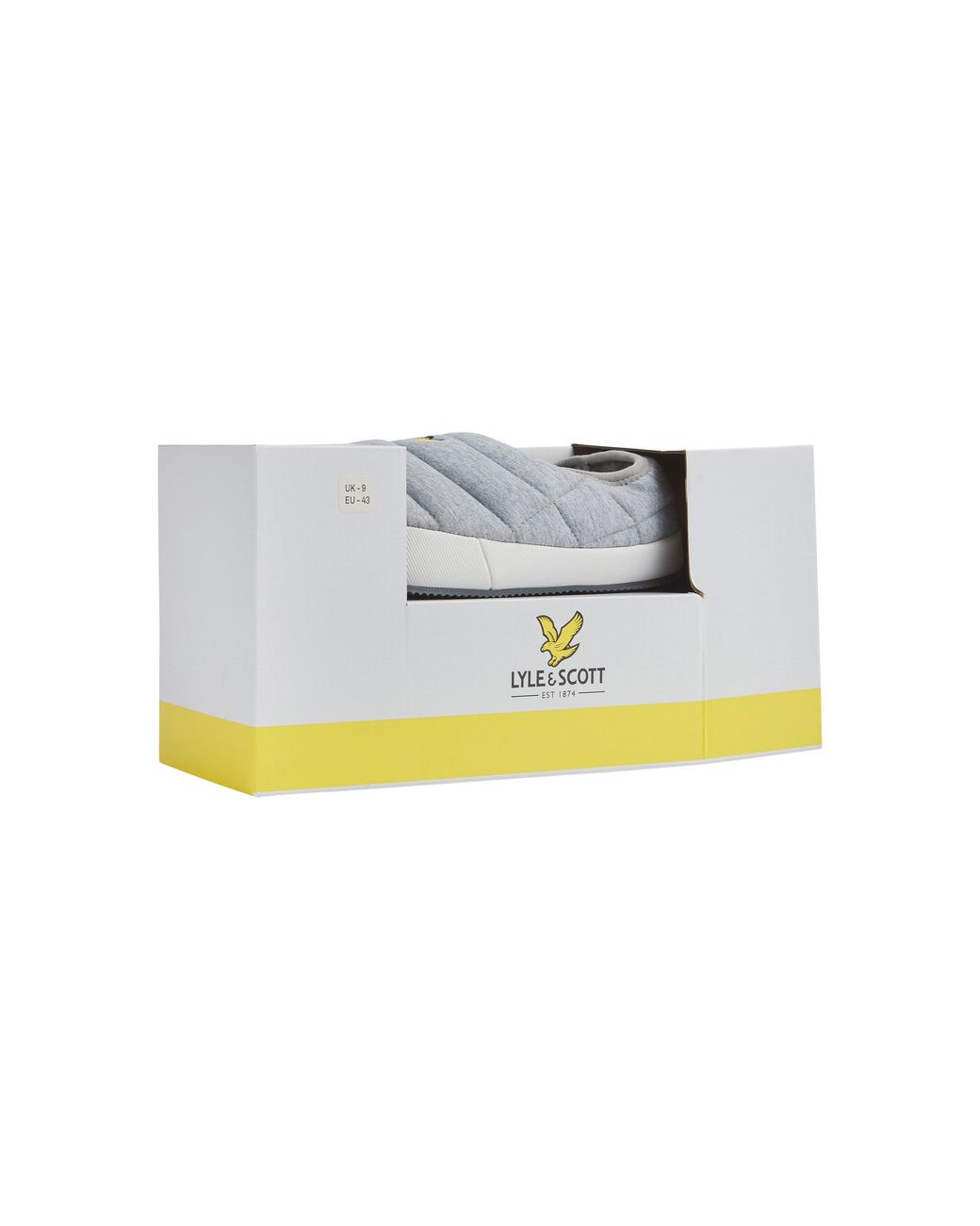 Lyle & Scott White Moccasin Slippers for men