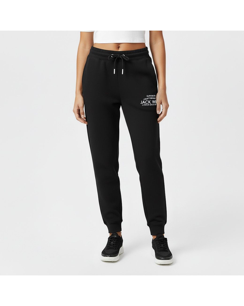 Jack Wills Black Hunston Joggers