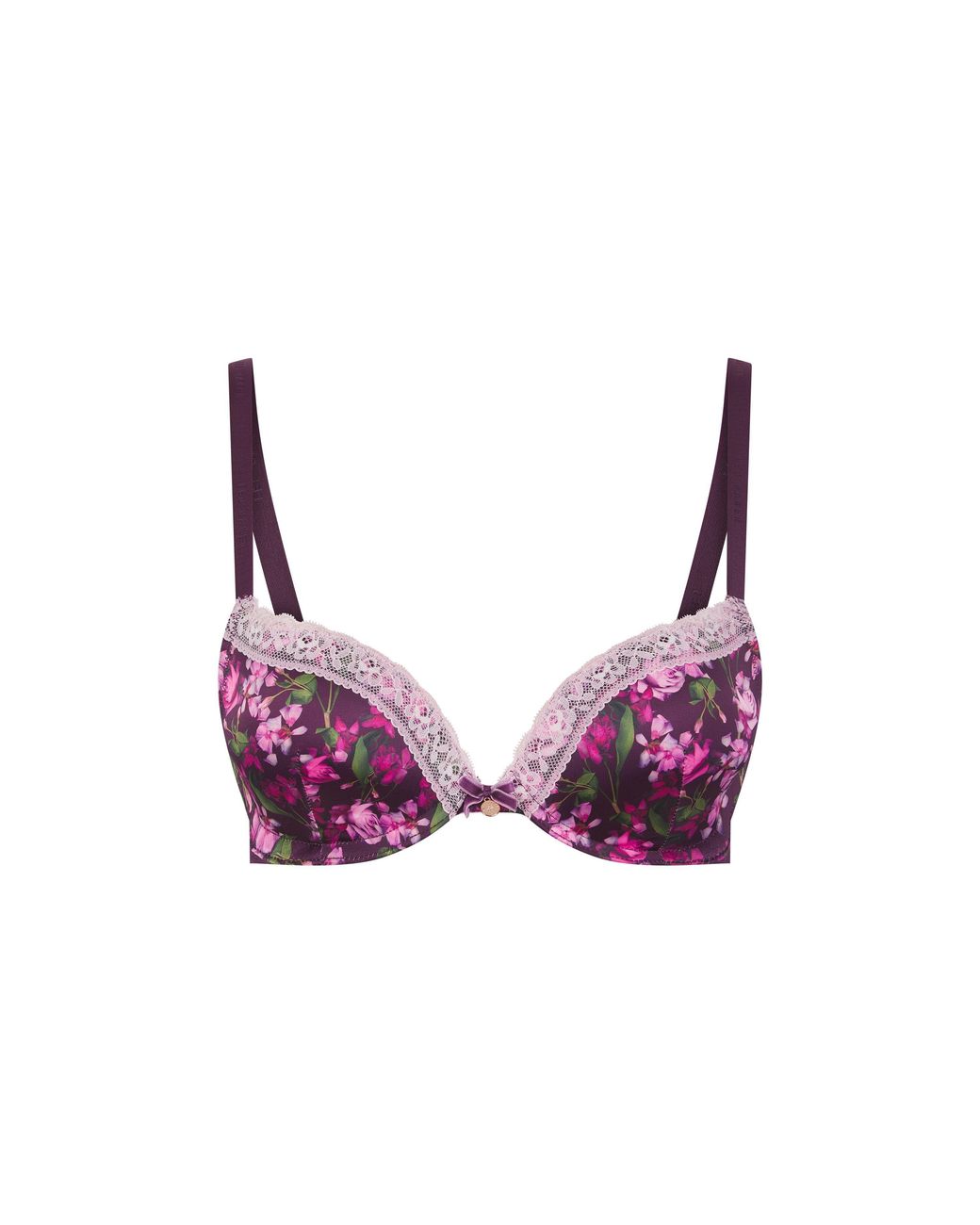 Ted Baker Purple Bak Diam Push Up Plunge Bra