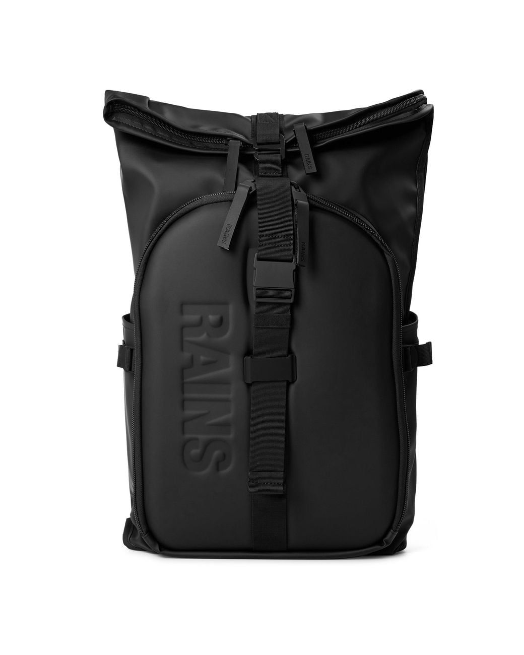 Rains Black Texel Moulded Waterproof Backpack 34 L