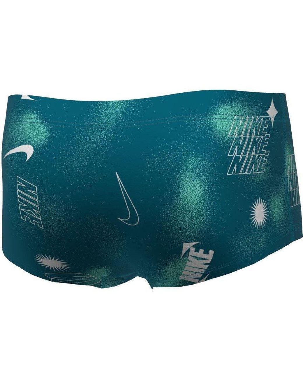 Nike Blue Hydrastrong Multi Print Square Leg Brief for men