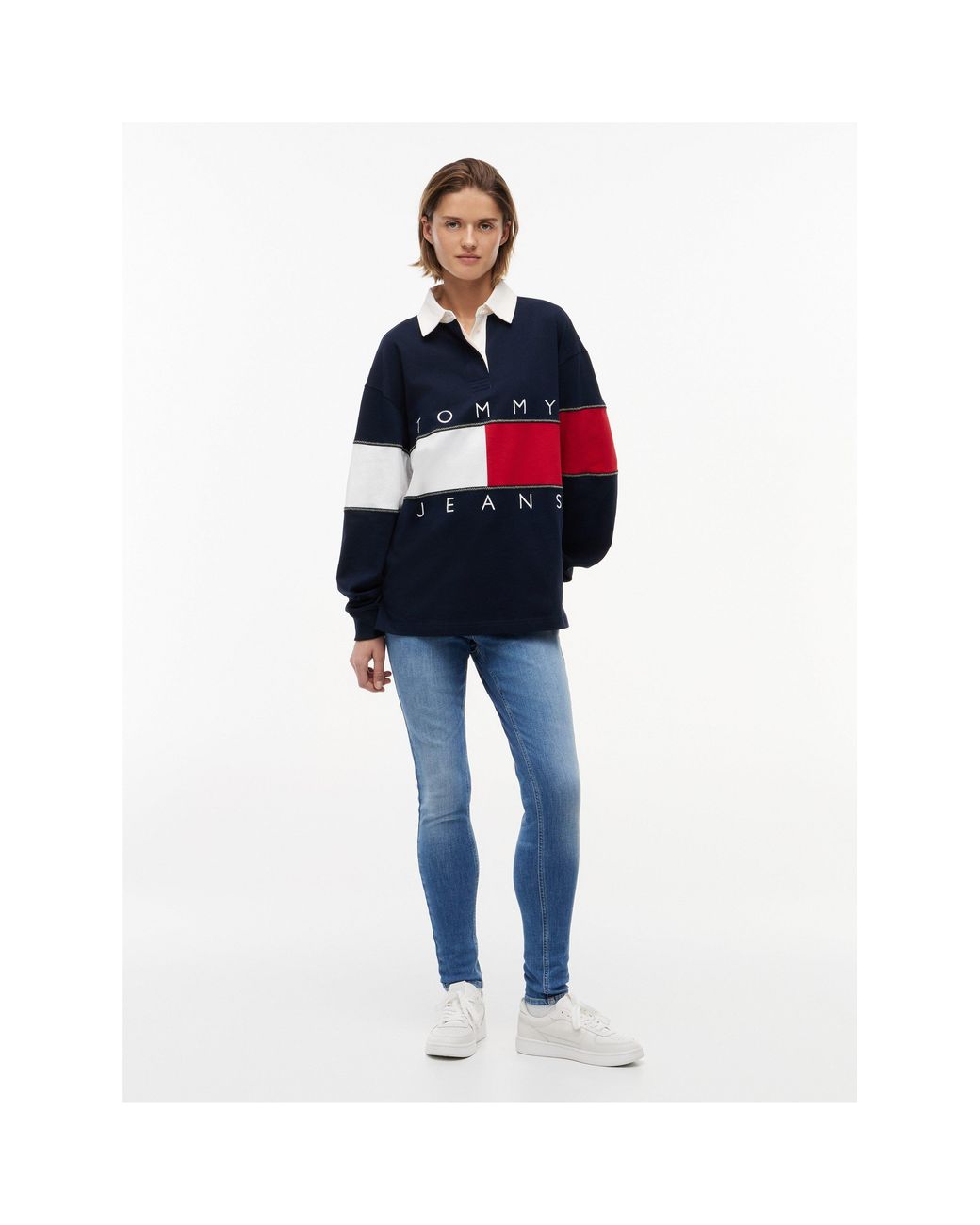 Tommy Hilfiger Blue Rugby Polo Shirt