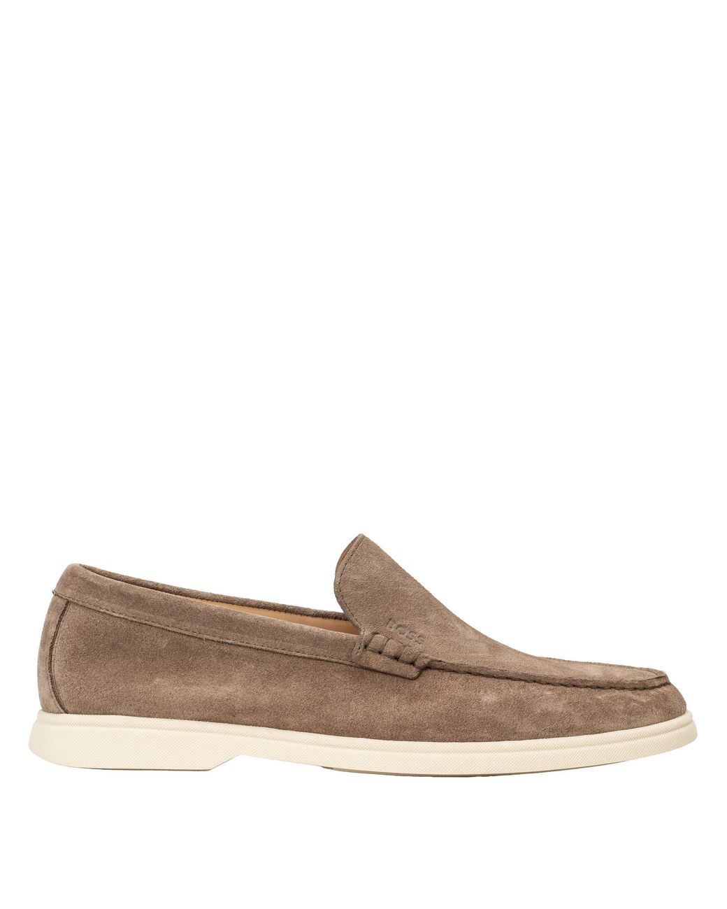 Boss Brown Loafers With Iconic Logo Detail (Sienne) for men
