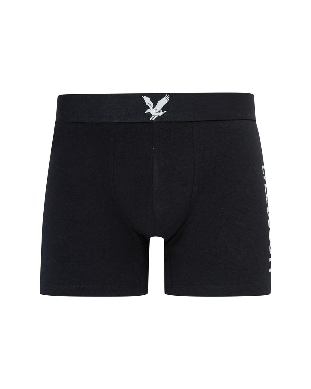 Lyle & Scott Black Jonathan Cotton Boxers 3 Pack for men