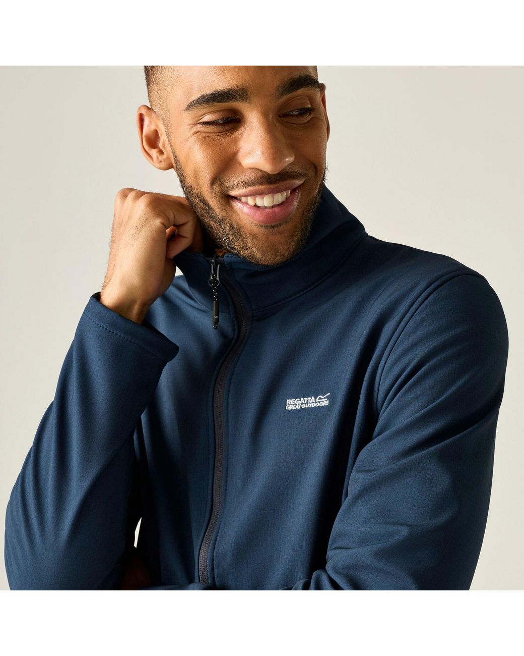 Regatta Blue Cera V Softshell Midlayer for men