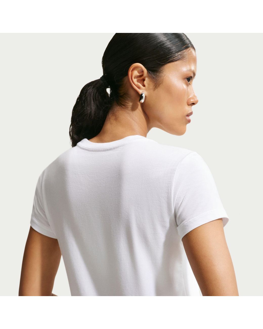 Nike White Sportswear Chill Knit T-Shirt