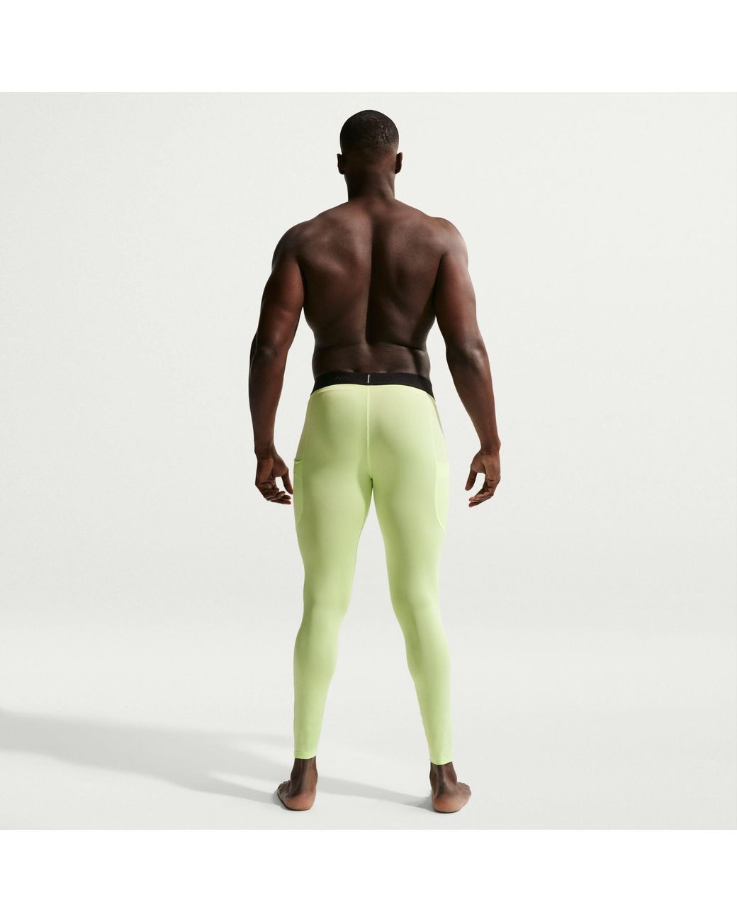 Nike Green Dri-Fit Compression-Fit Performance Tights for men