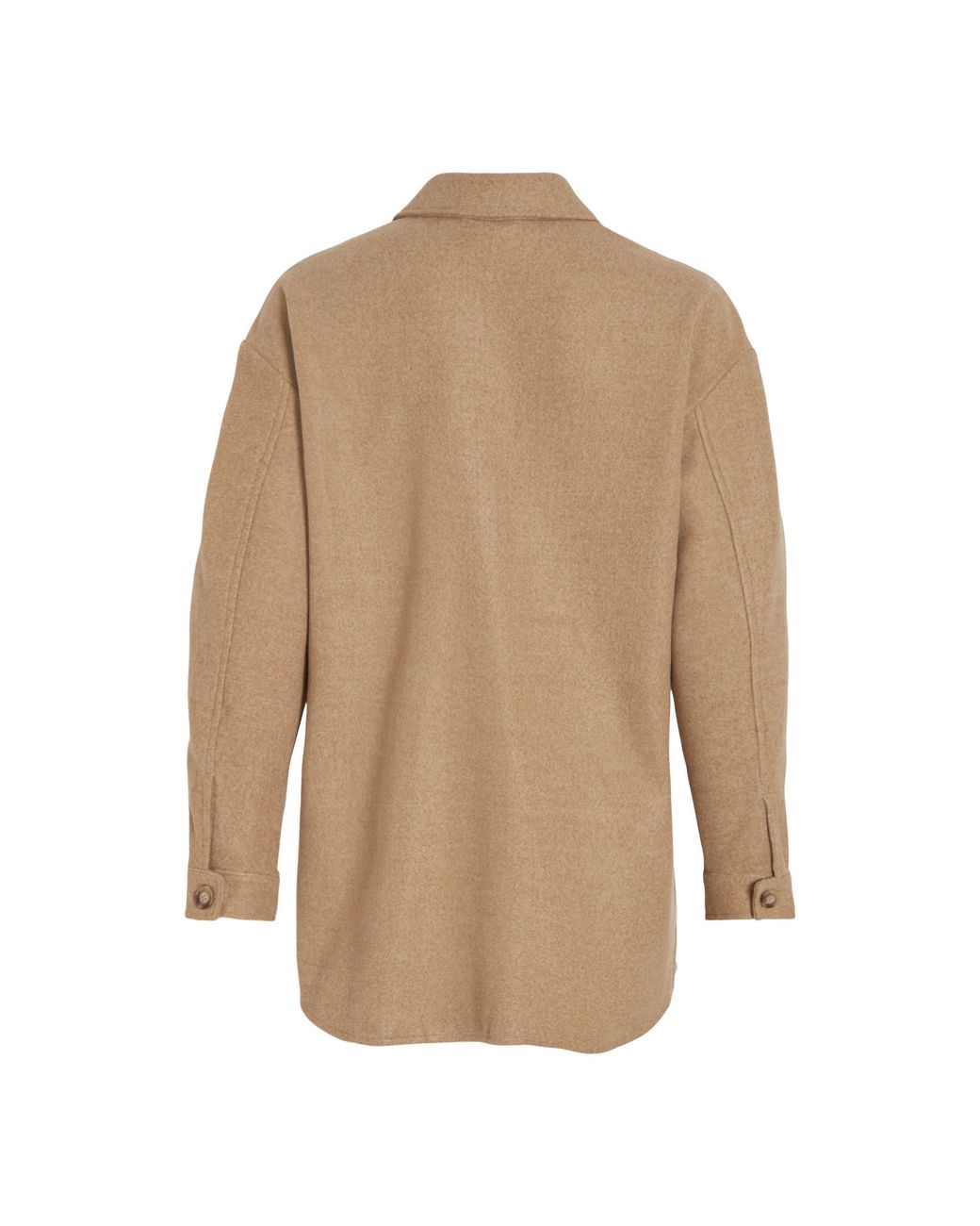 Vila Natural Long Sleeve Shirt Jacket