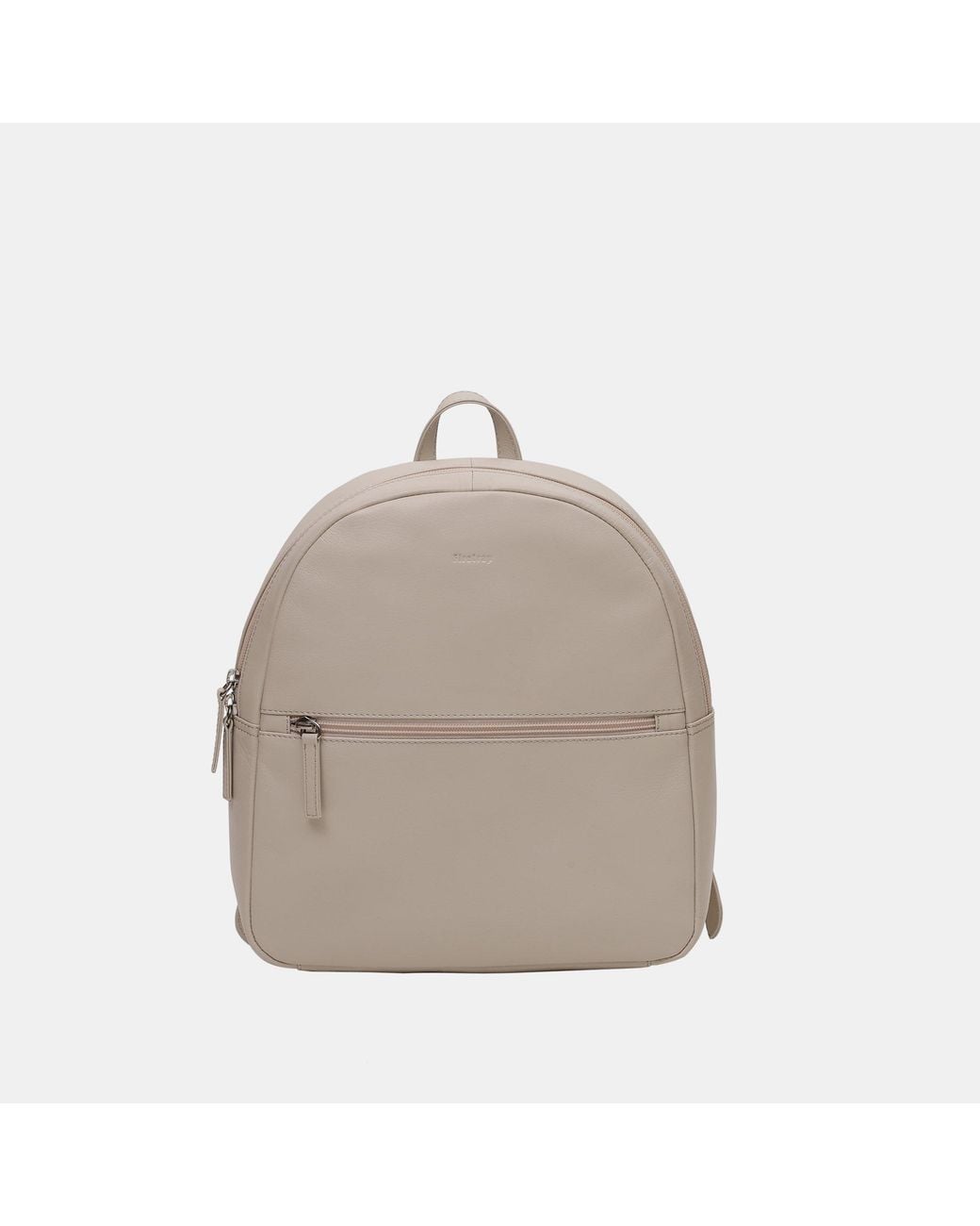 Firetrap Gray Leather Zip Backpack