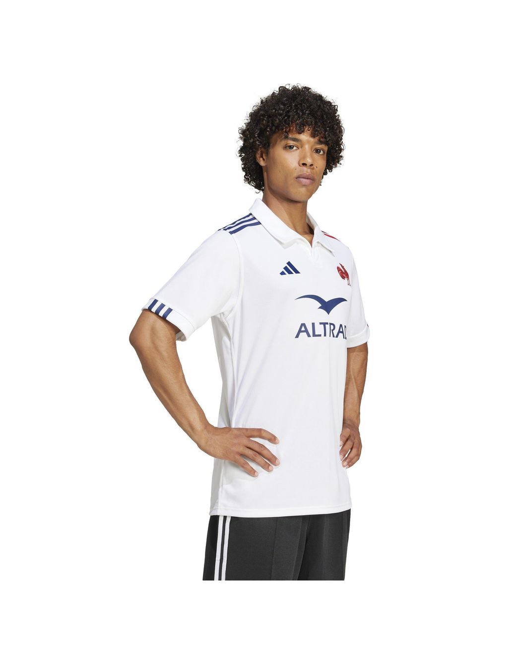 Adidas White France Rugby Away Shirt 2024 Adults for men