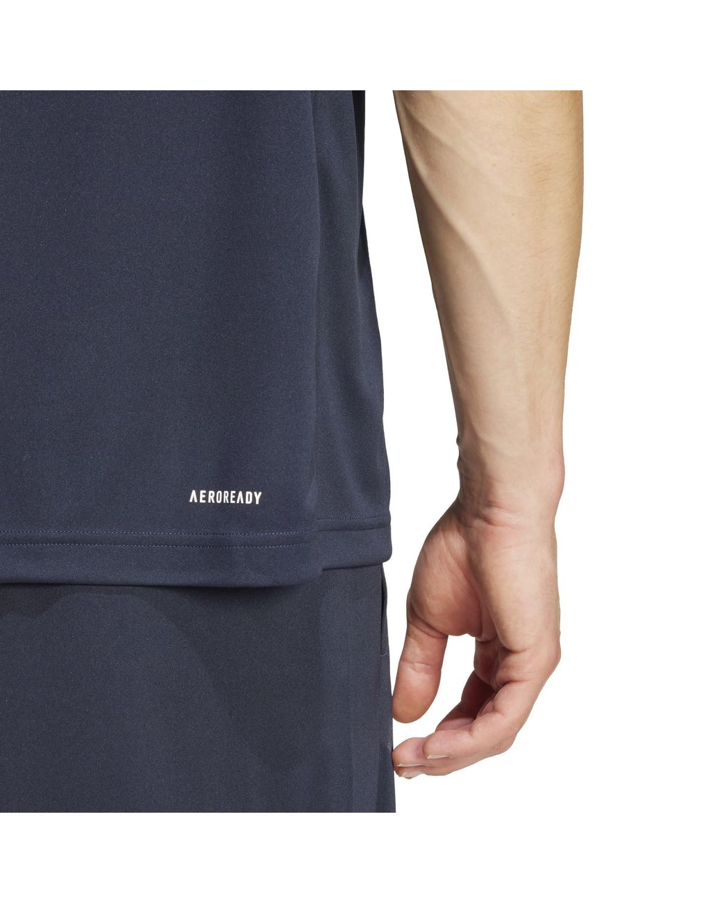 Adidas Blue Classic 3 Stripe Sereno T-Shirt for men