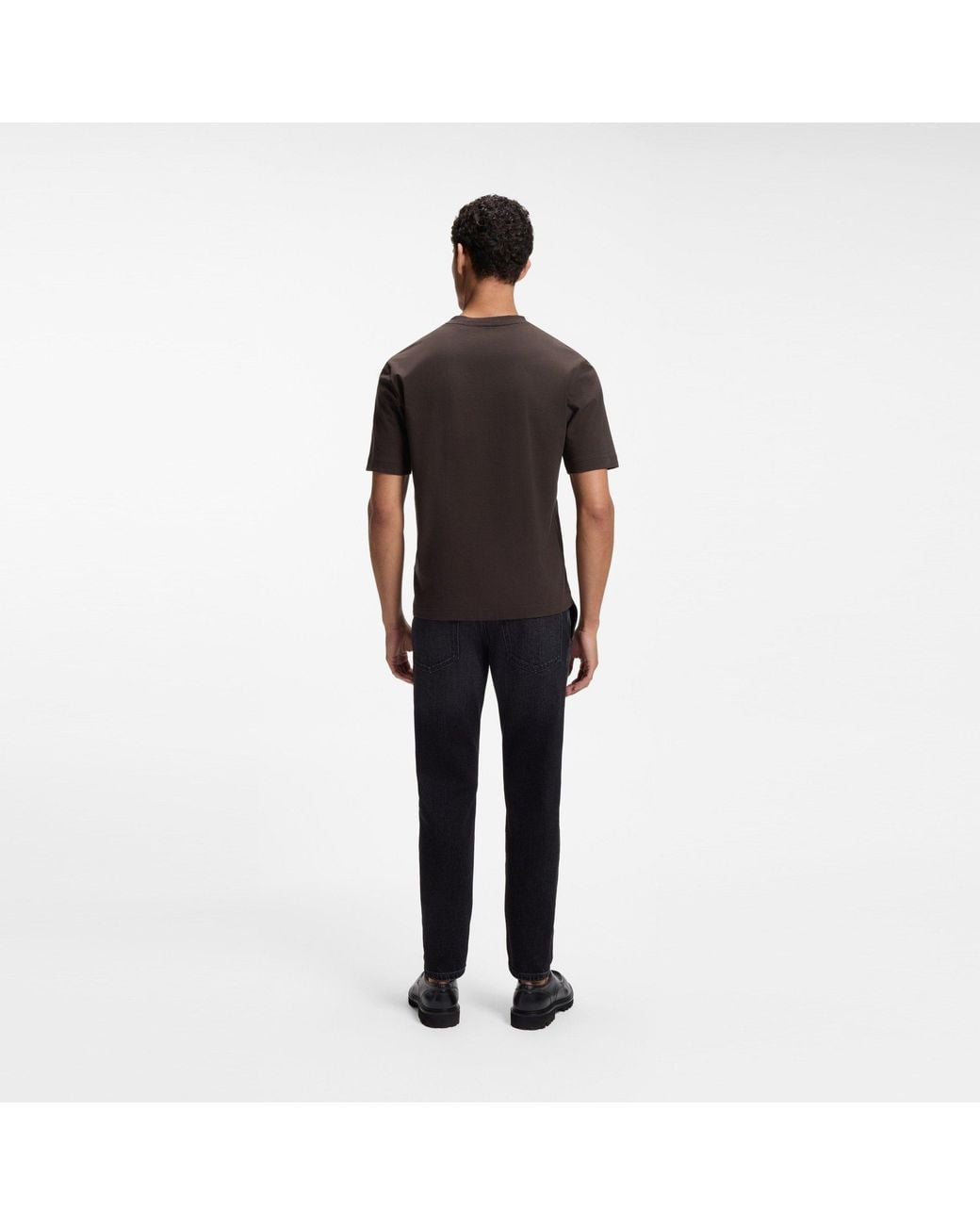 Boss Black Oversized Tchup T-Shirt With Logo Detail for men