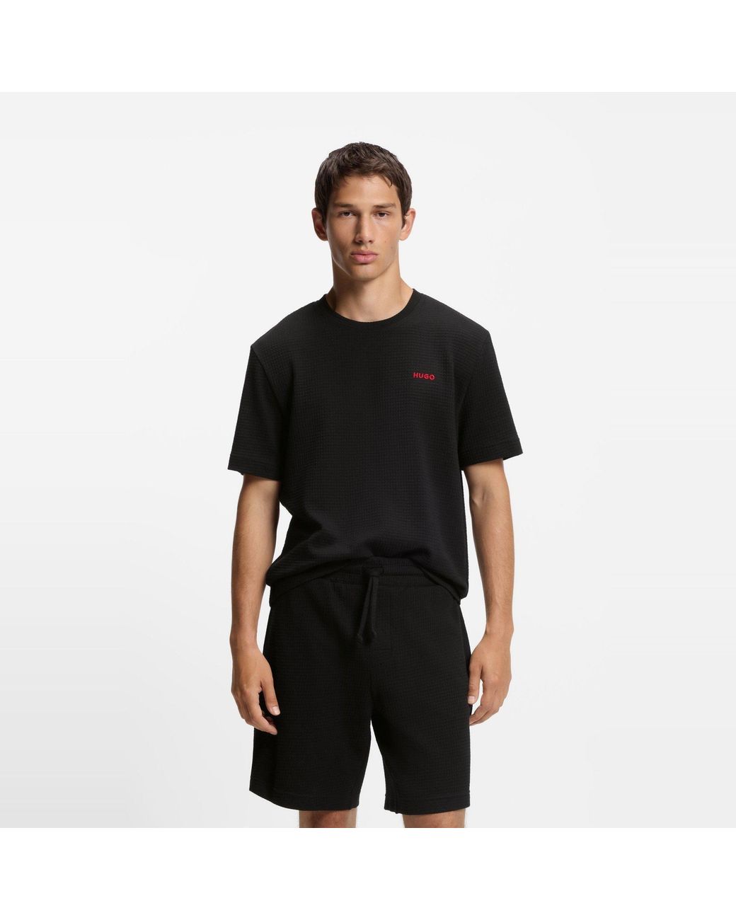 HUGO Black Austin T-Shirt 10267482 01 for men