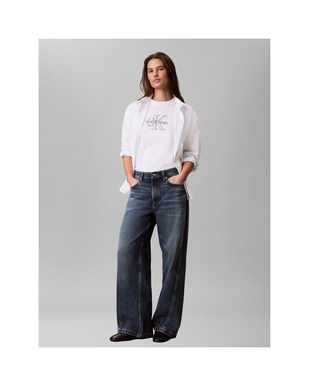 Calvin Klein White Logo T-Shirt