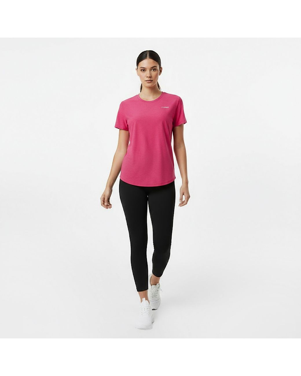 Usa Pro Pink Tech Crew Tee