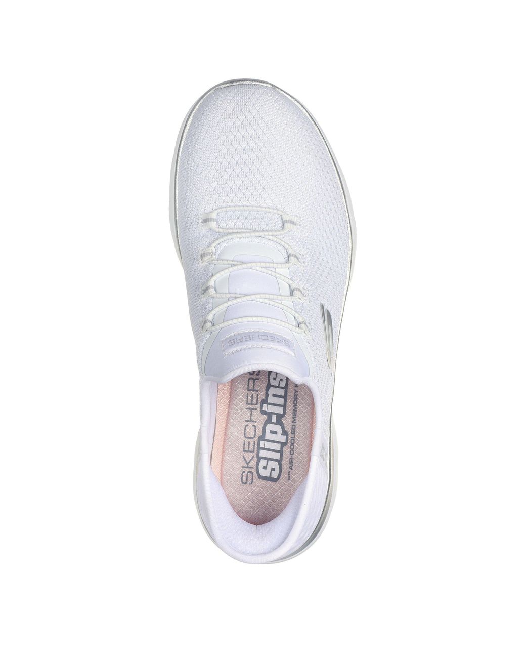 Skechers White Slip-Ins: Summits