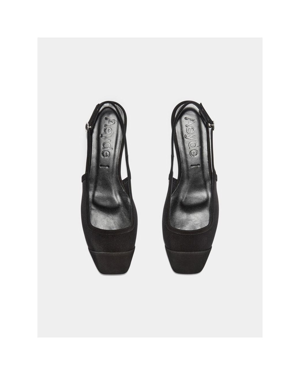 Aeyde White Geraldine Leather Ballet Pumps