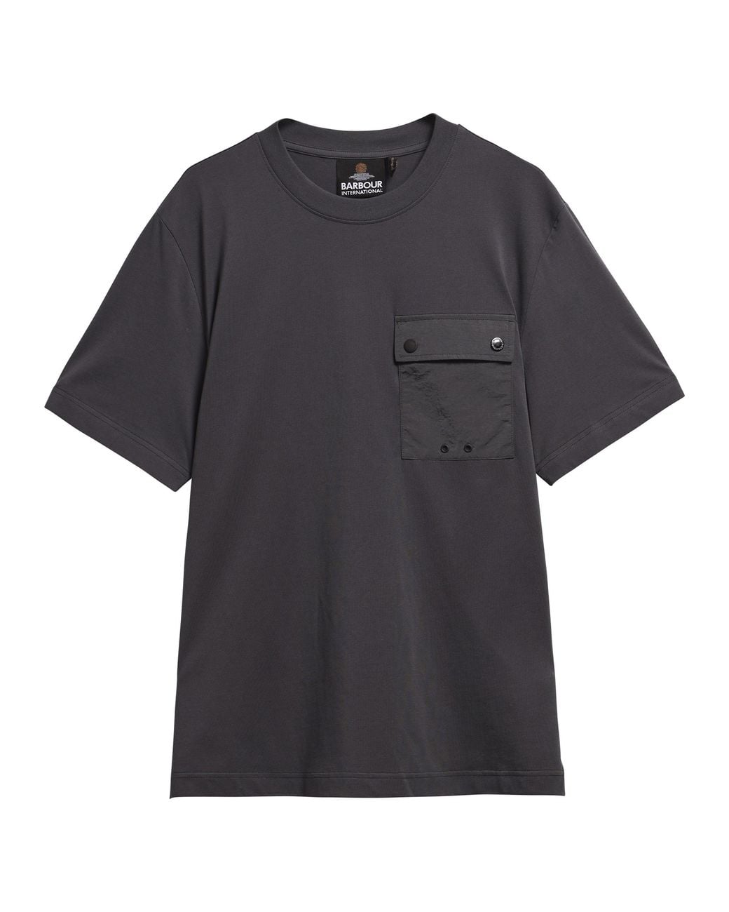 Barbour Black Inline Cotton Short-Sleeve T-Shirt for men