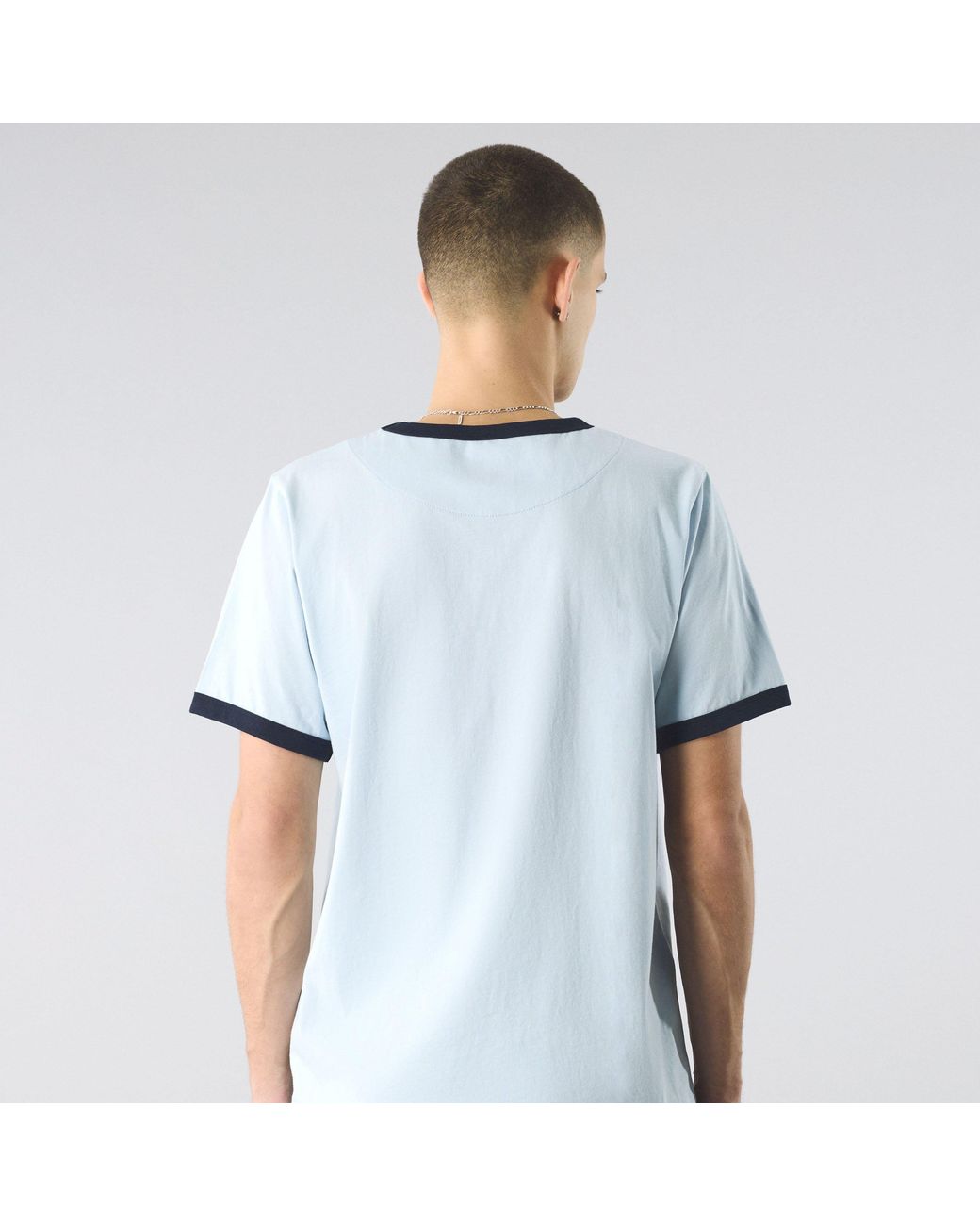 Pretty Green Blue Eclipse Ringer Regular Fit T-Shirt for men