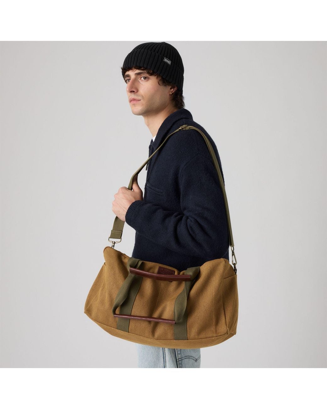Levi's Brown Heritage Duffle Cotton Holdall