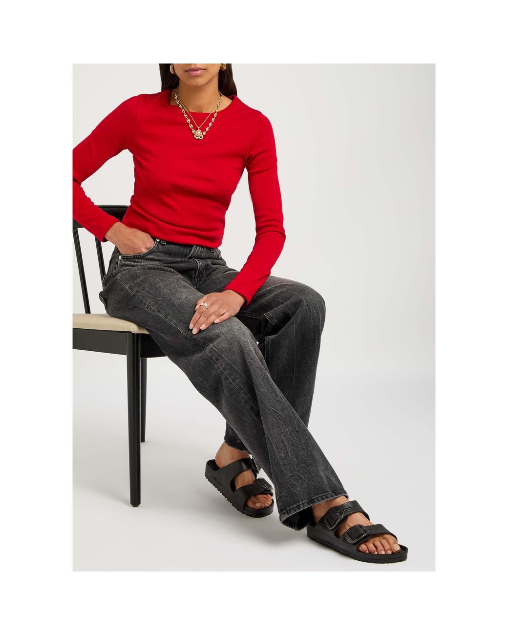 Birkenstock Black Arizona Big Buckle Eva Flat Sandals