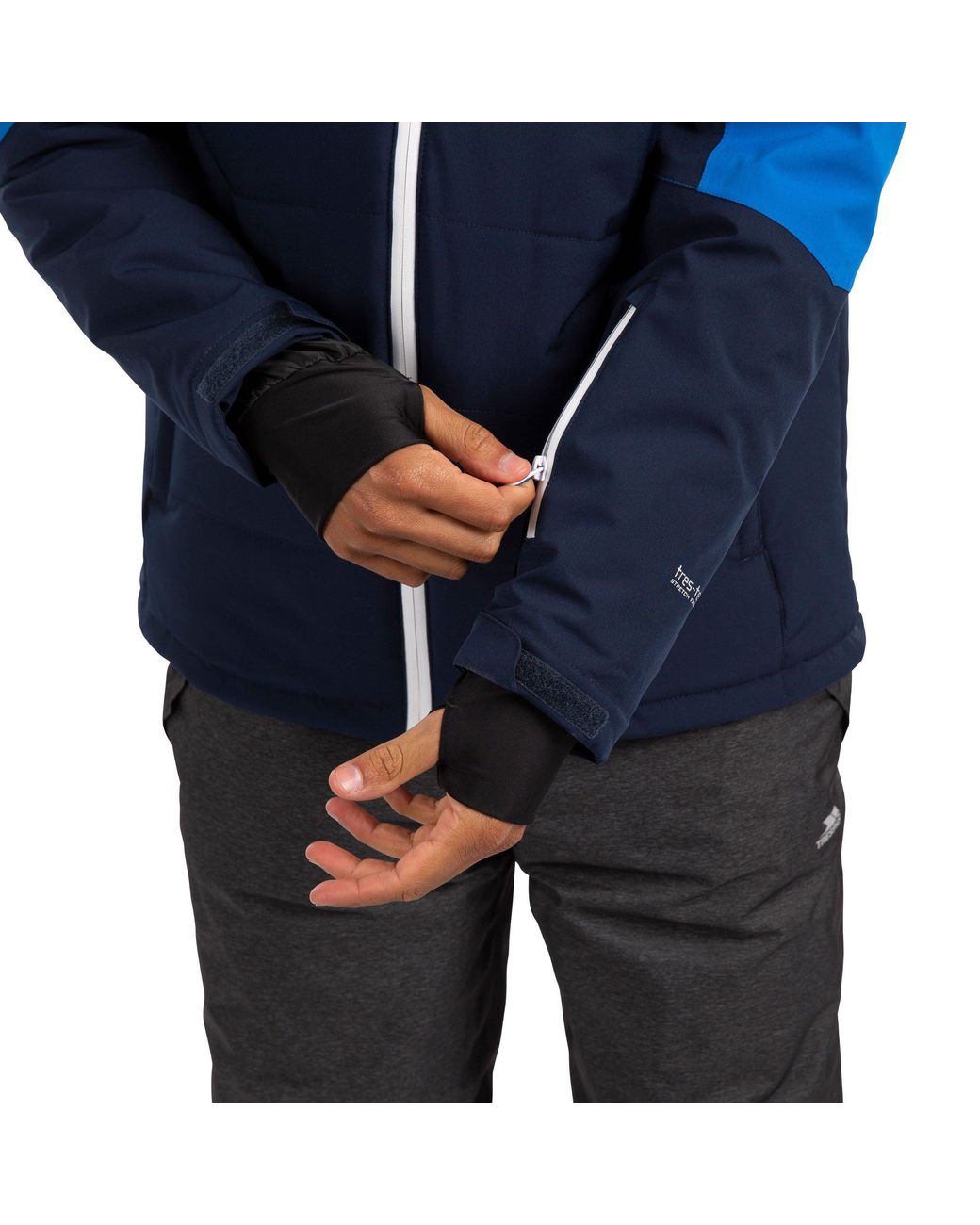 Trespass Blue Bowie Waterproof Ski Jacket for men