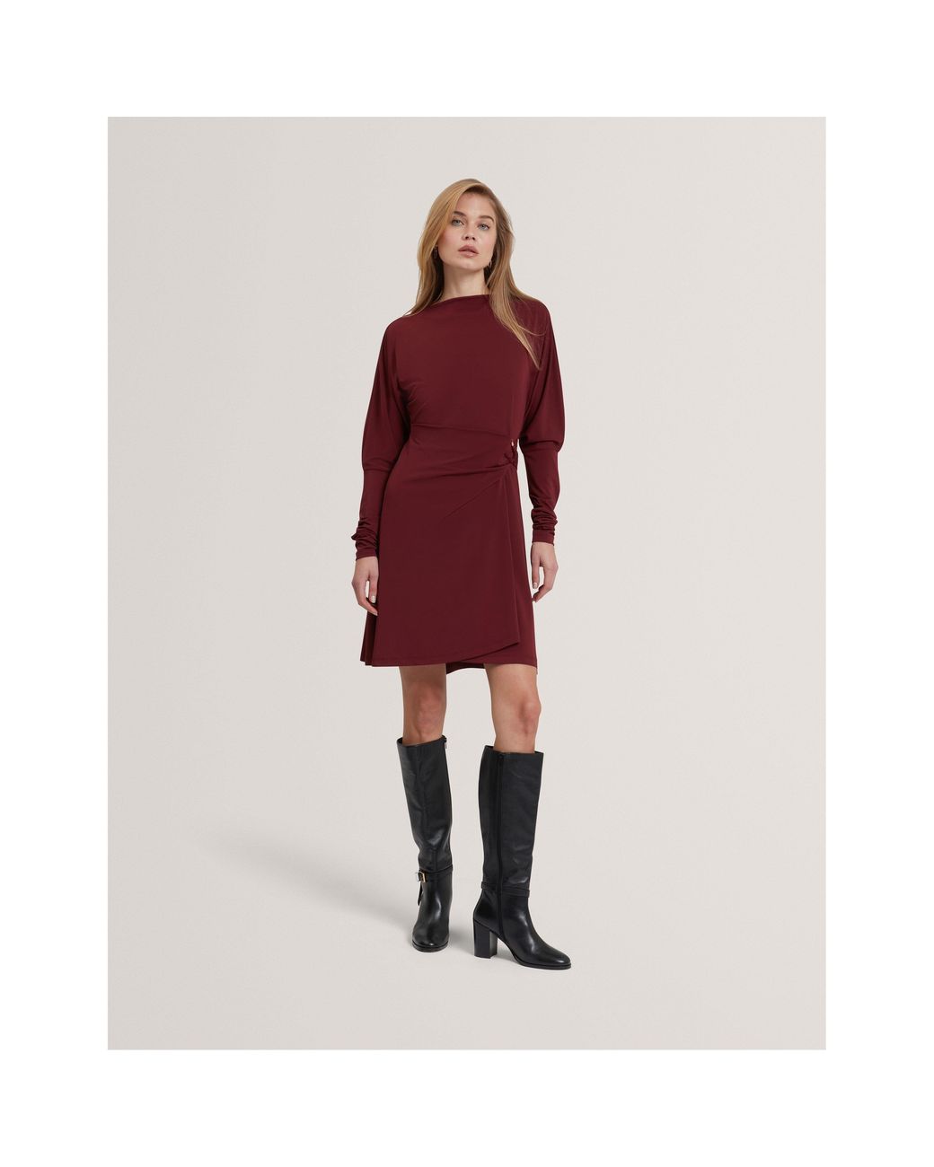 Ted Baker Red Mini Wrap Dress