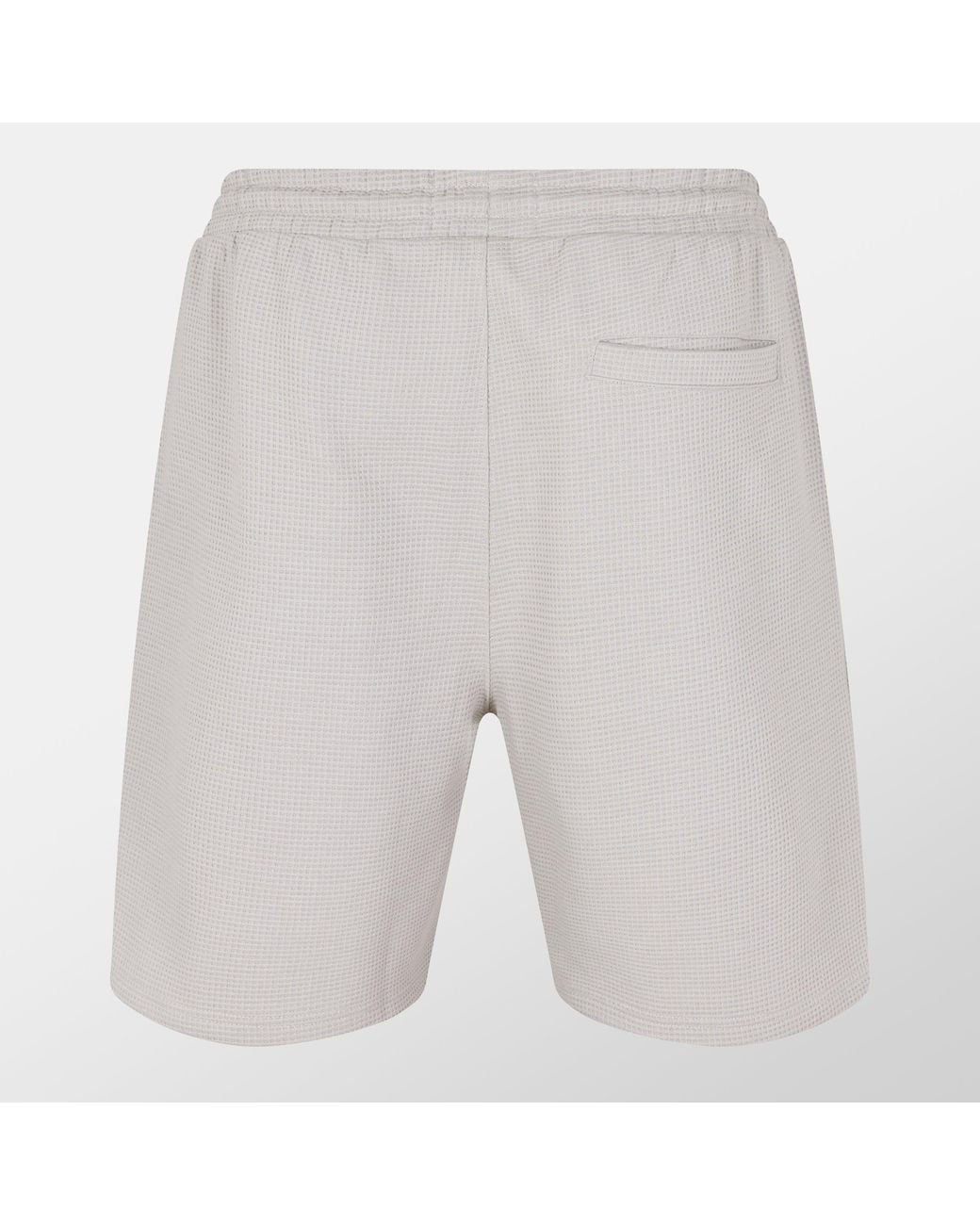 Firetrap White Waffle Fleece Jogger Shorts for men