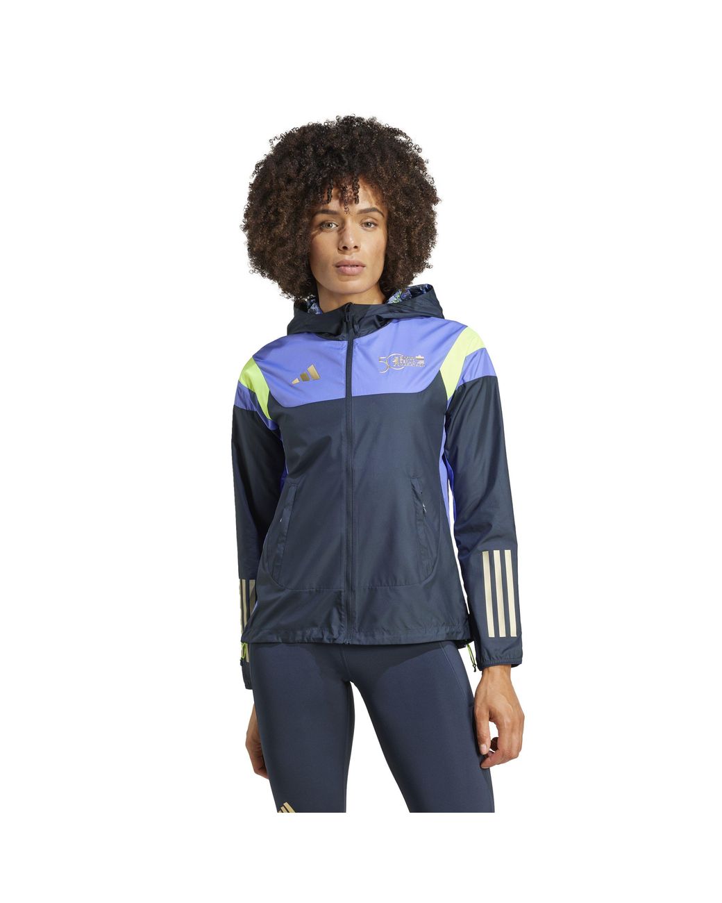 Adidas Blue Performance Running Jacket