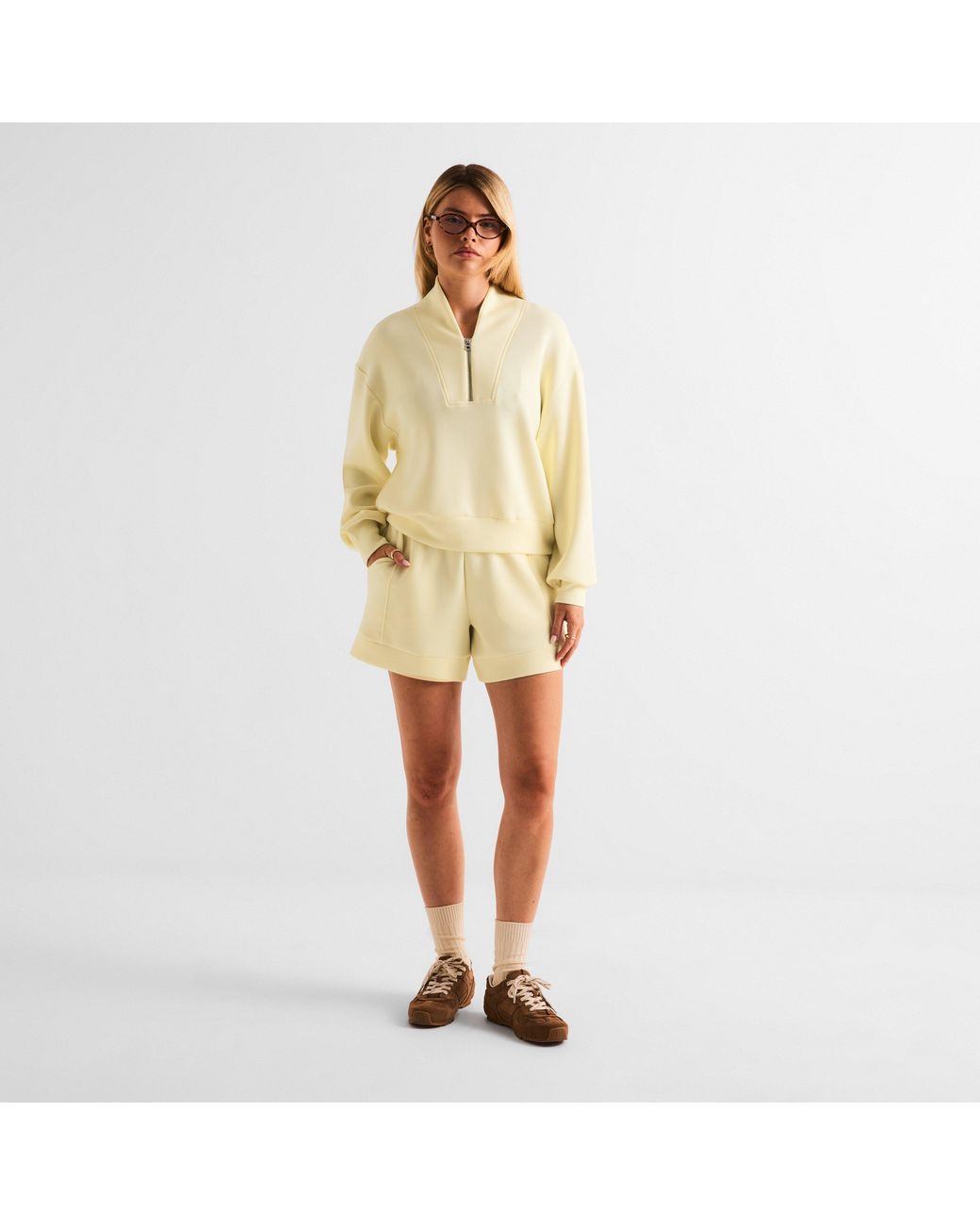 Varley Natural Fleece Jogger Shorts