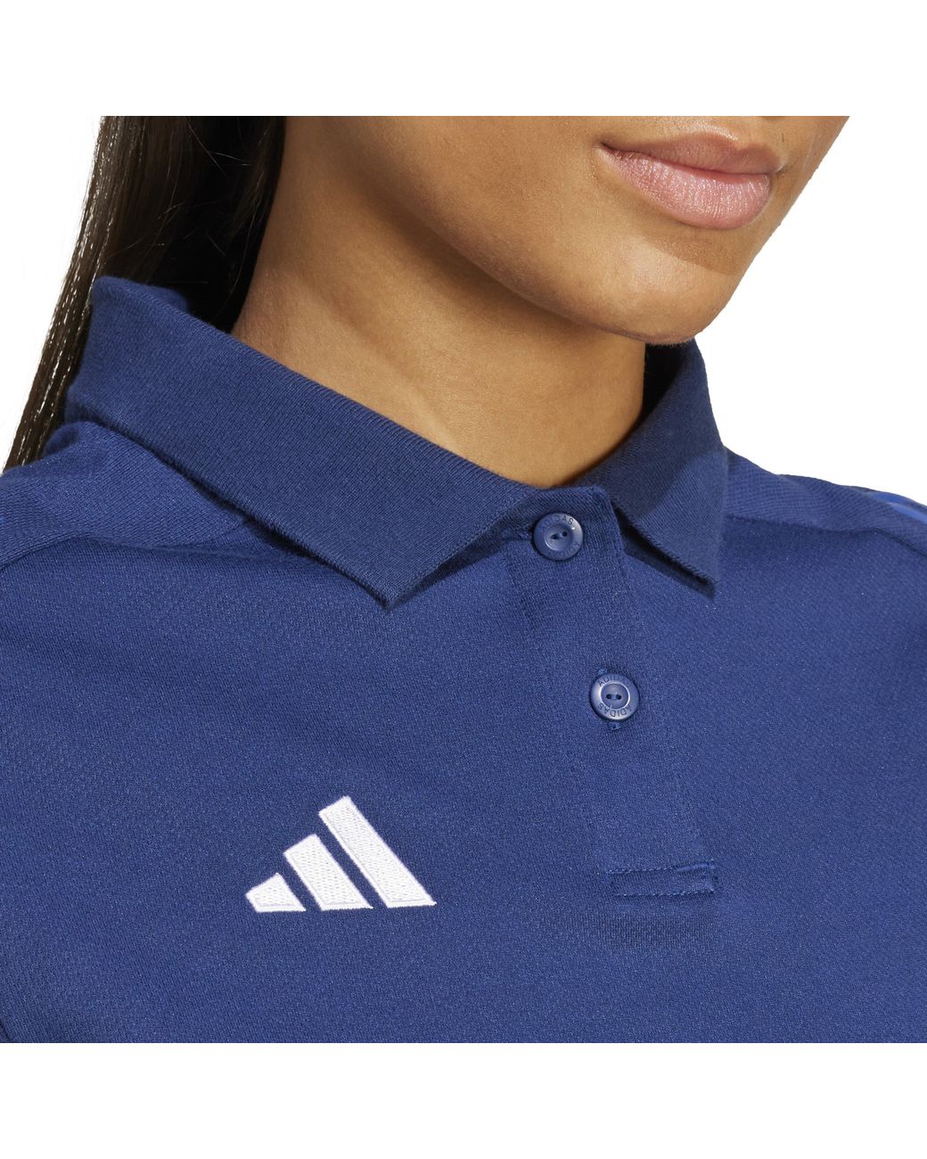 Adidas Blue Tiro24 Collared Neck Short Sleeve Polo Shirt