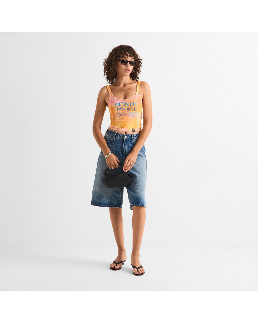 Palm Angels Orange X Hi Ibiza Tie Dye Tank