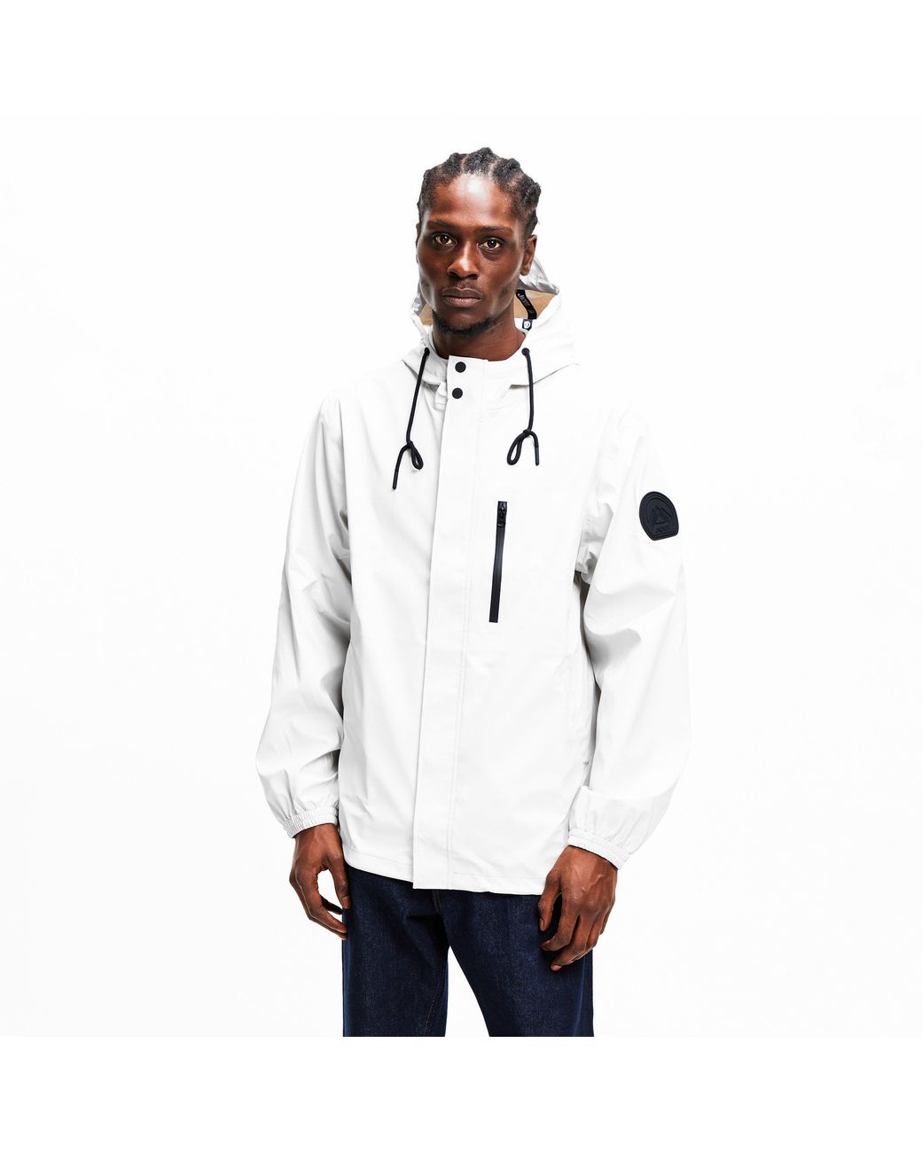 Jacket Gray Elements Rain Anorak for men