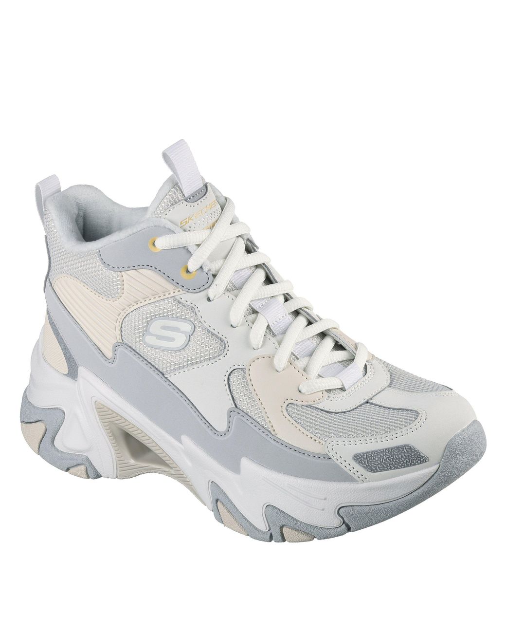 Skechers White Staminav3 Classic Low-Top Trainers