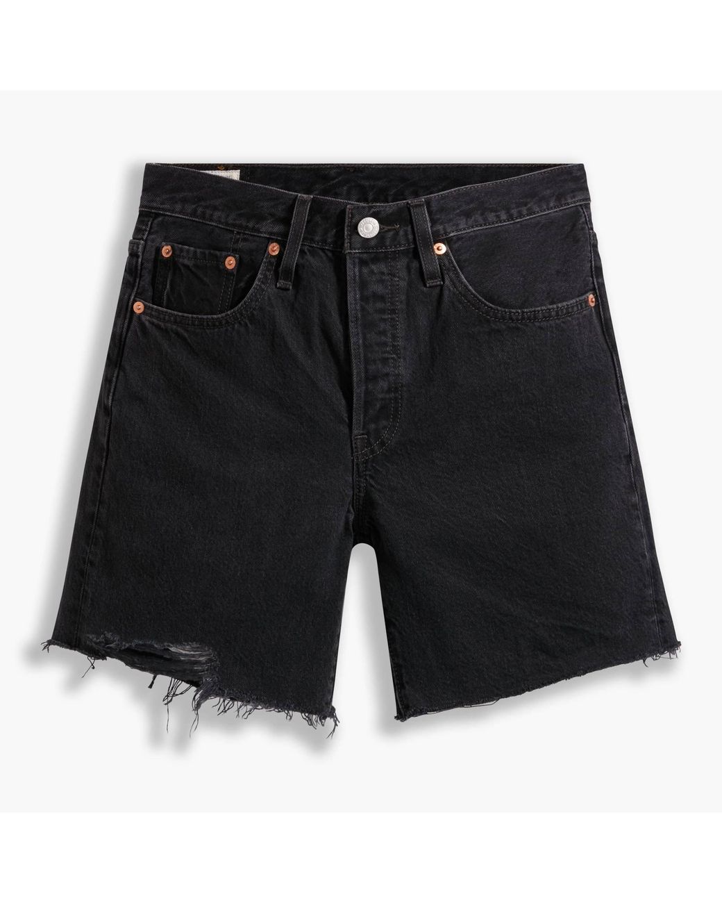Levi's Black 501 Mid Thigh Short Lunar Blac