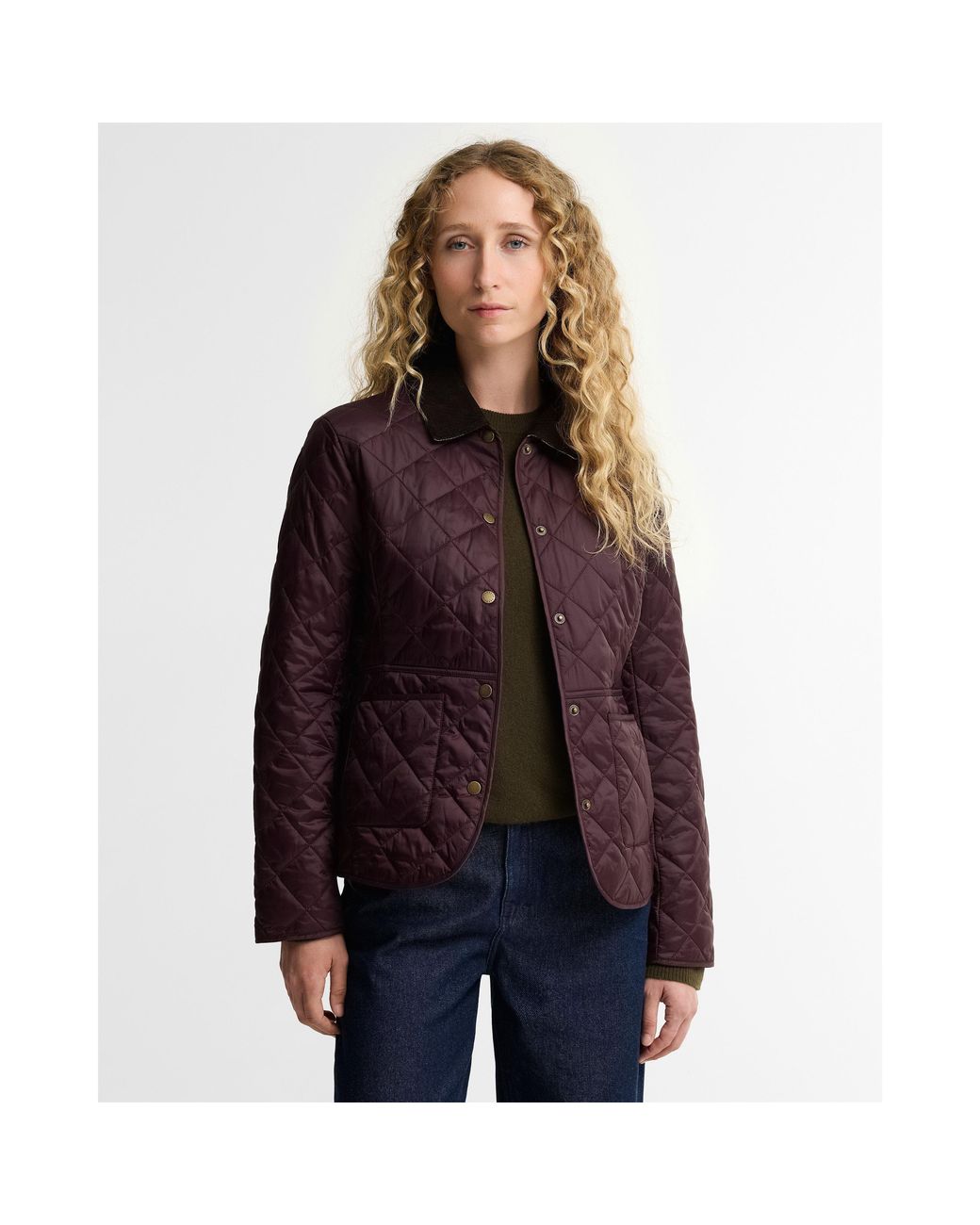 Barbour Purple Deveron Jacket