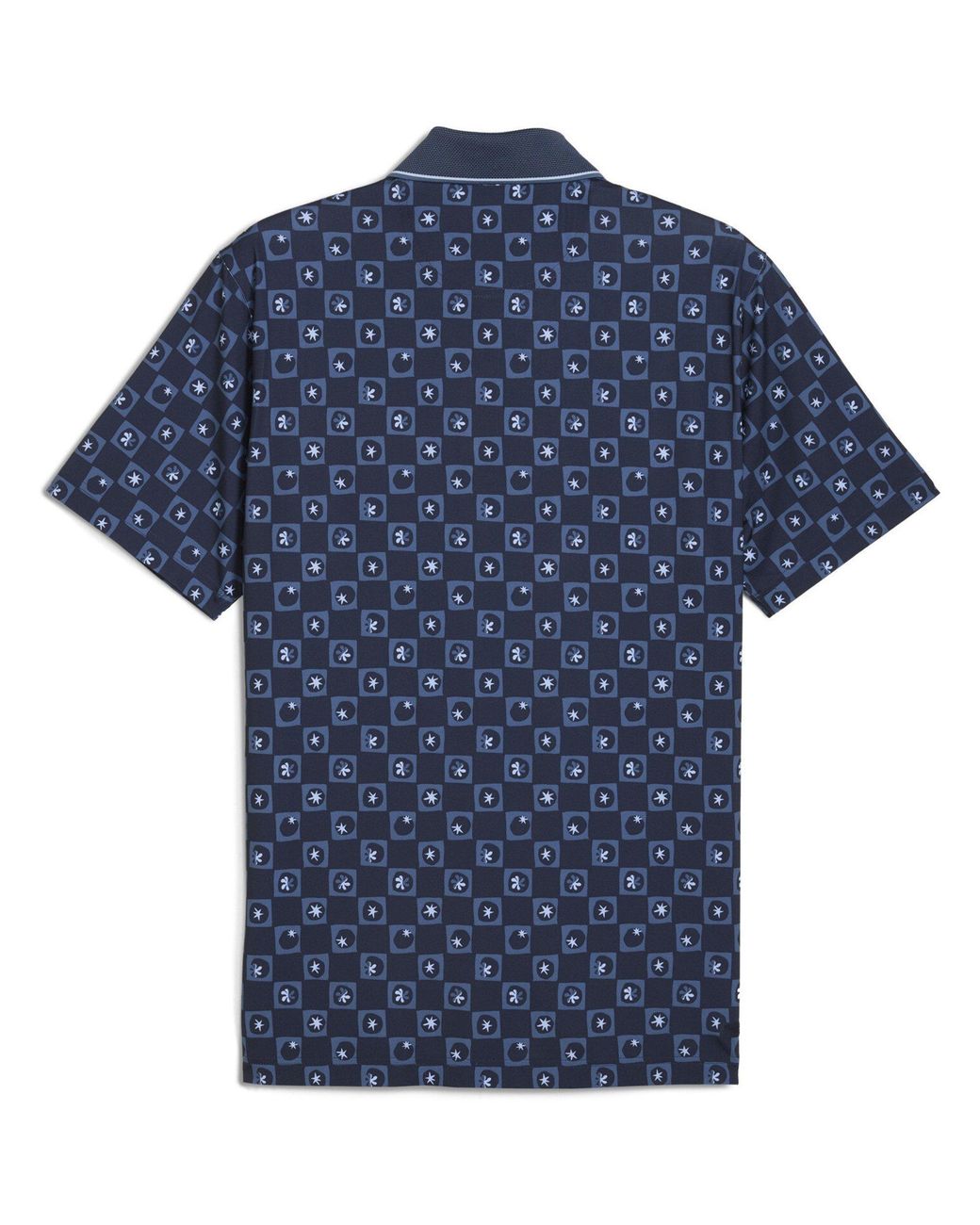 PUMA Blue Micro Ptc Short Sleeve Performance Polo for men
