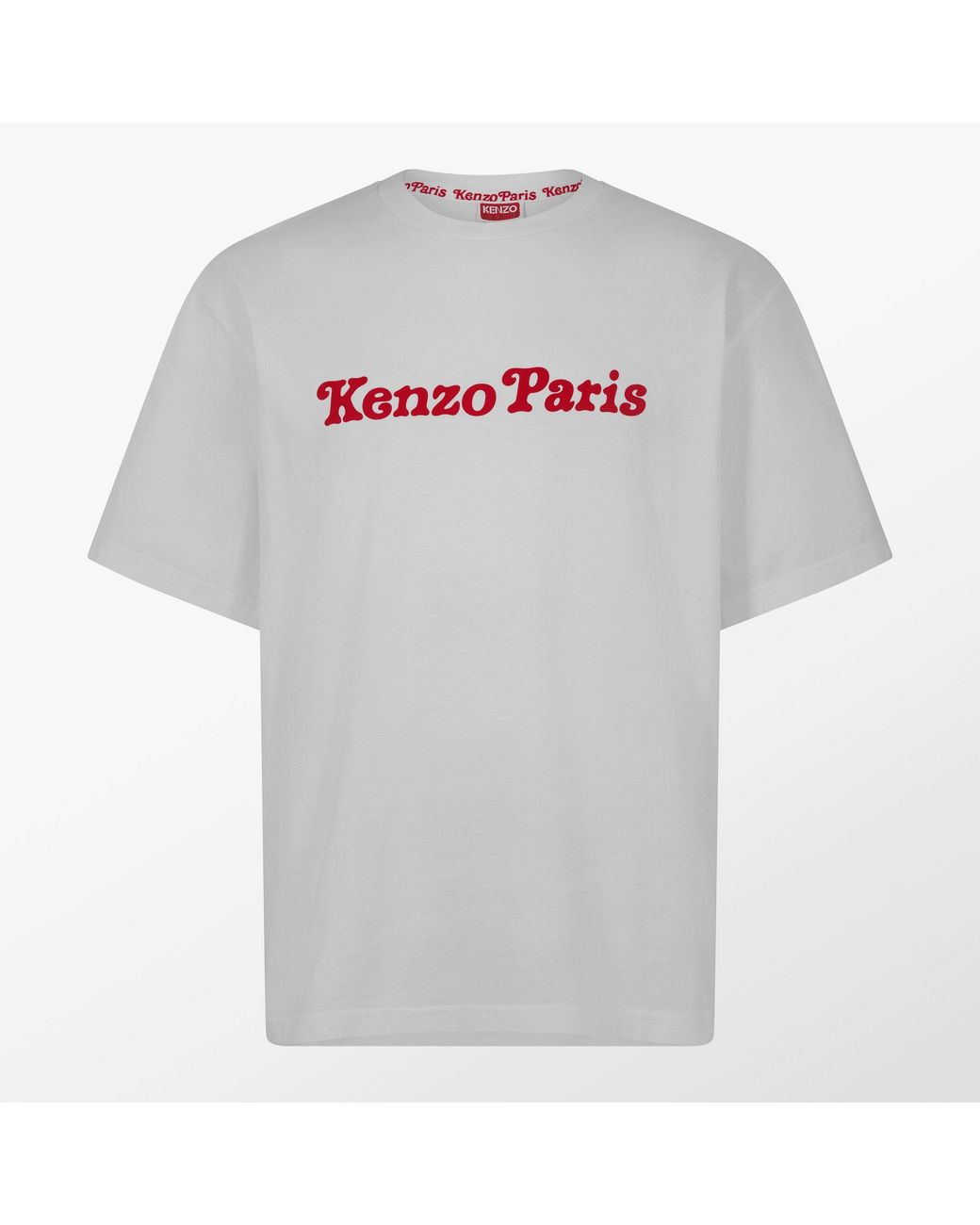 KENZO Gray Tiger Embroidered T-Shirt for men